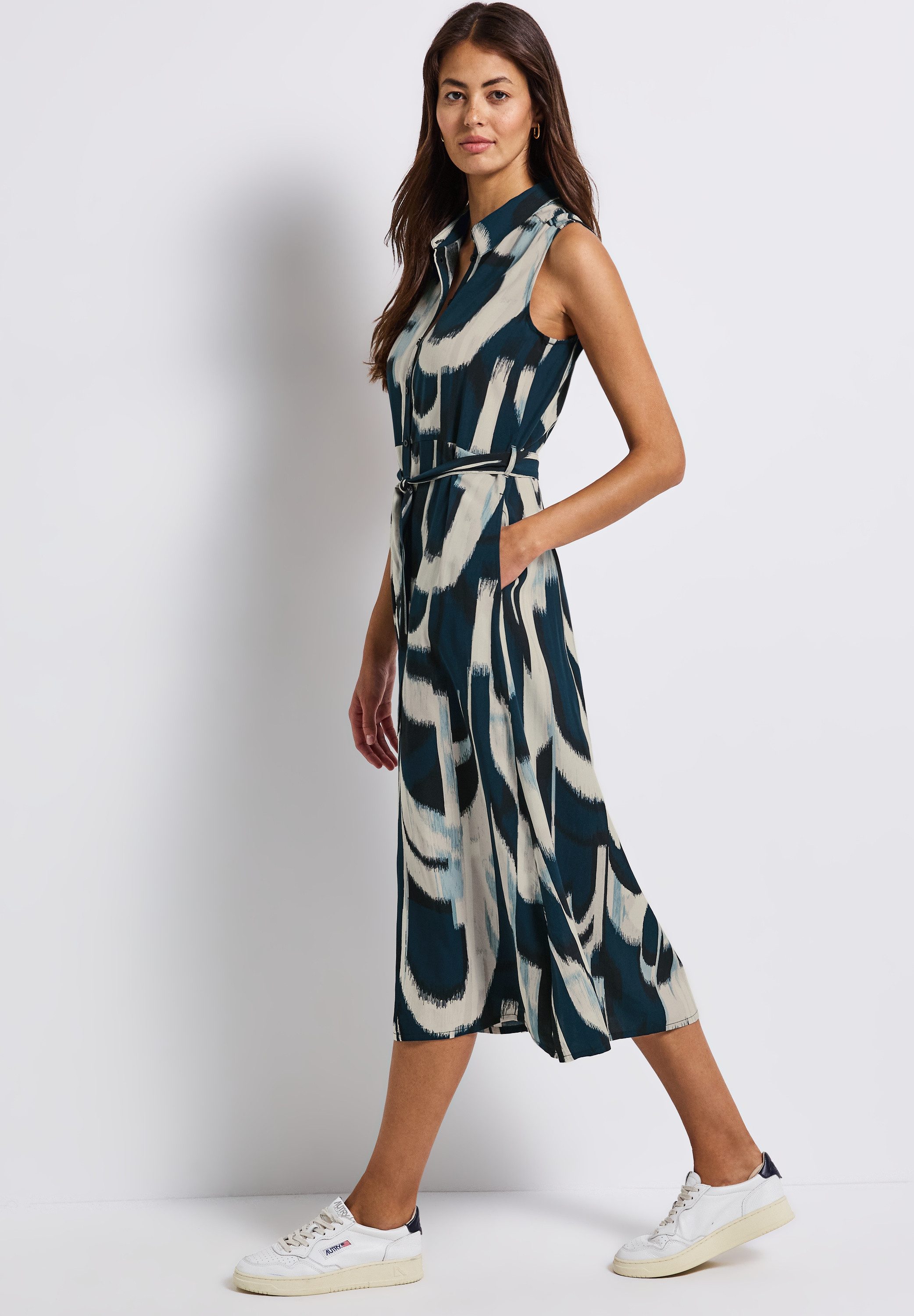 STREET ONE Midikleid mit grafischem Muster und ärmellos günstig online kaufen