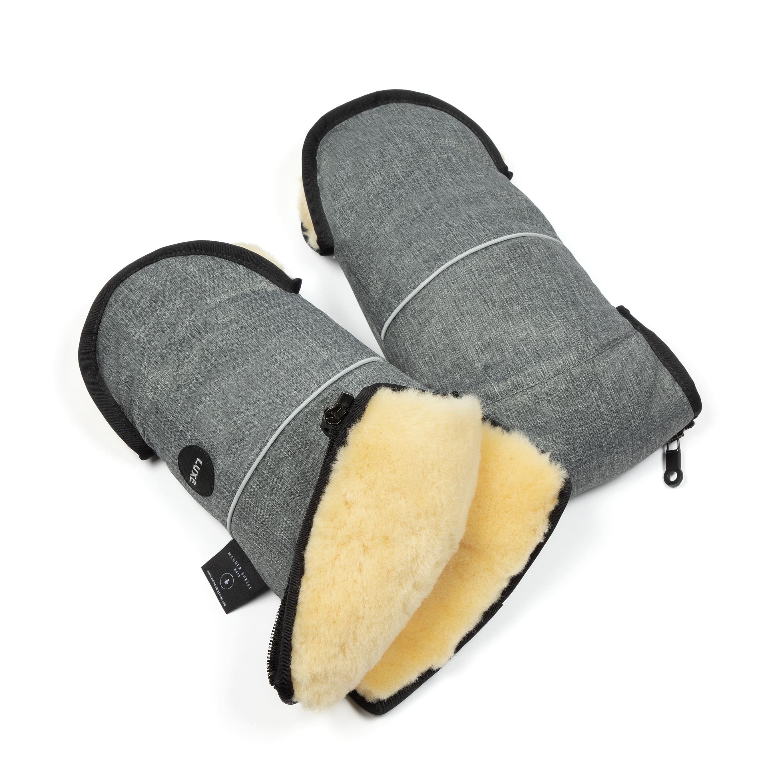 Werner Christ Baby Handwärmer GLOVY LUXE, vollfelliger Kinderwagen-Handwärmer