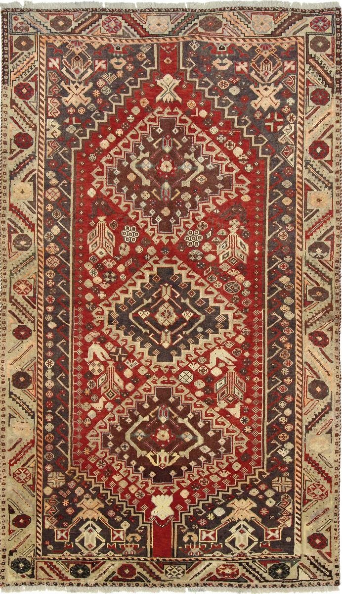 Orientteppich Shiraz 149x257 Handgeknüpfter Orientteppich / Perserteppich, Nain Trading, rechteckig, Höhe: 10 mm