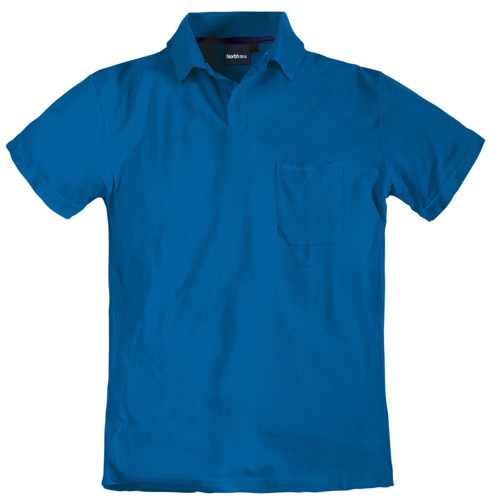 8XL, Größen Allsize royalblau Poloshirt Piquepolo north großen bis in 4 56