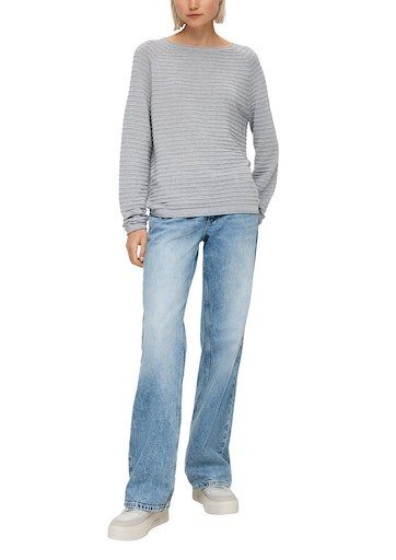 QS Strickpullover mit Strukturmuster