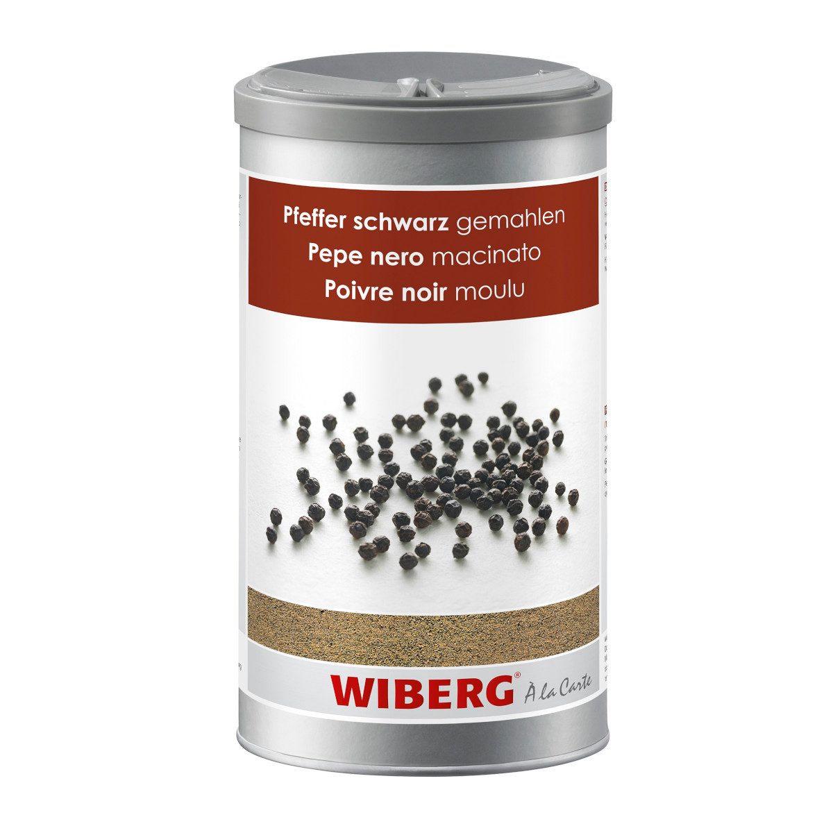 WIBERG Gewürz, Wiberg Pfeffer schwarz gemahlen vielseitige Verwendung Dose 555g