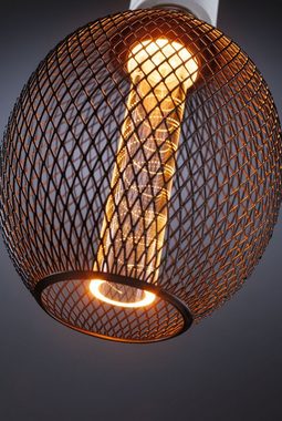 Paulmann LED-Leuchtmittel Metallic Glow Globe schwarz Spiral 200lm 4,2W 1800K 230V