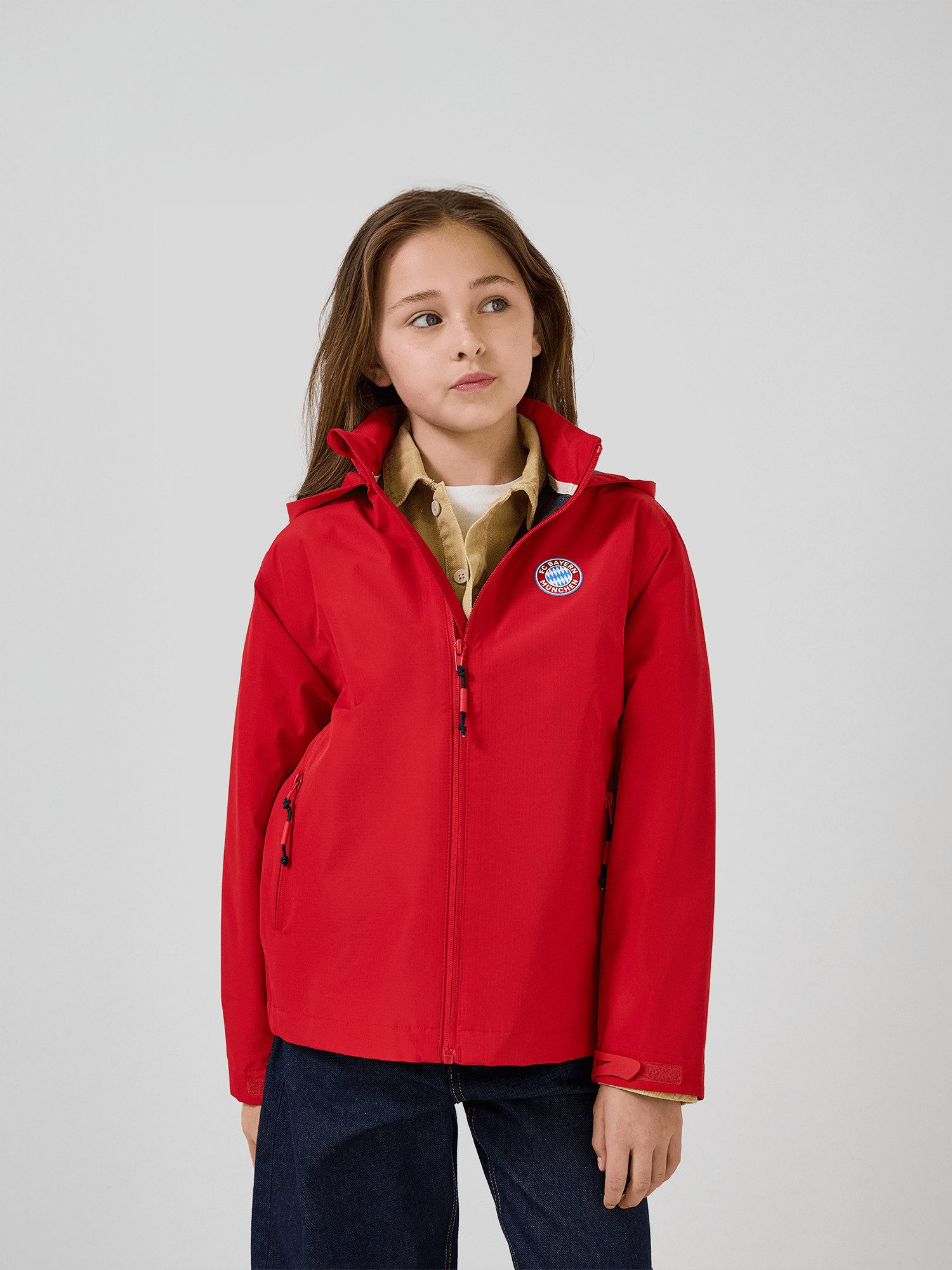 FC Bayern München Regenjacke FC Bayern München, Regenjacke Essentials, Kinder, Rot