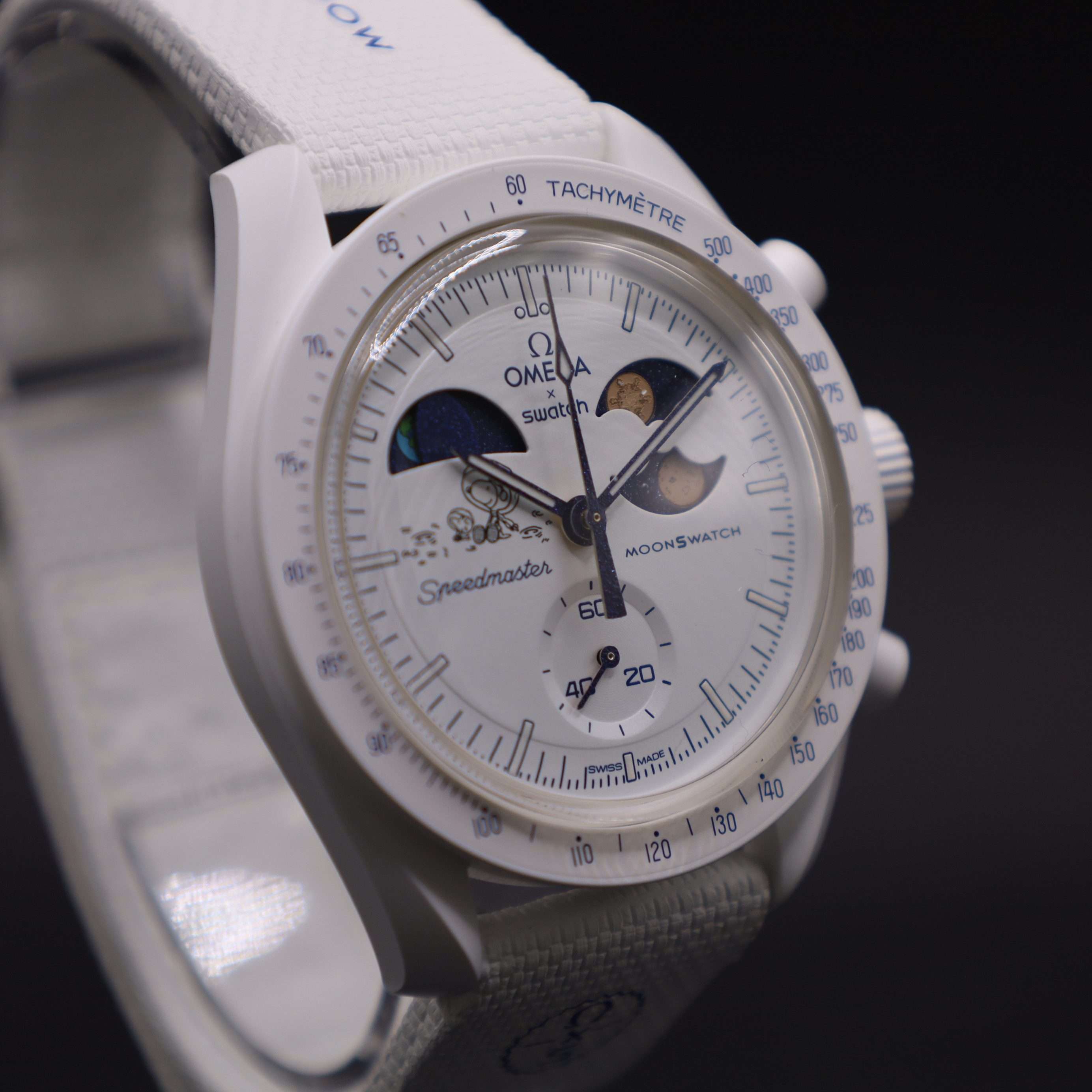 Swatch Chronograph Swatch x Omega Moonswatch Earthphase Moonshine Gold SO33W701L