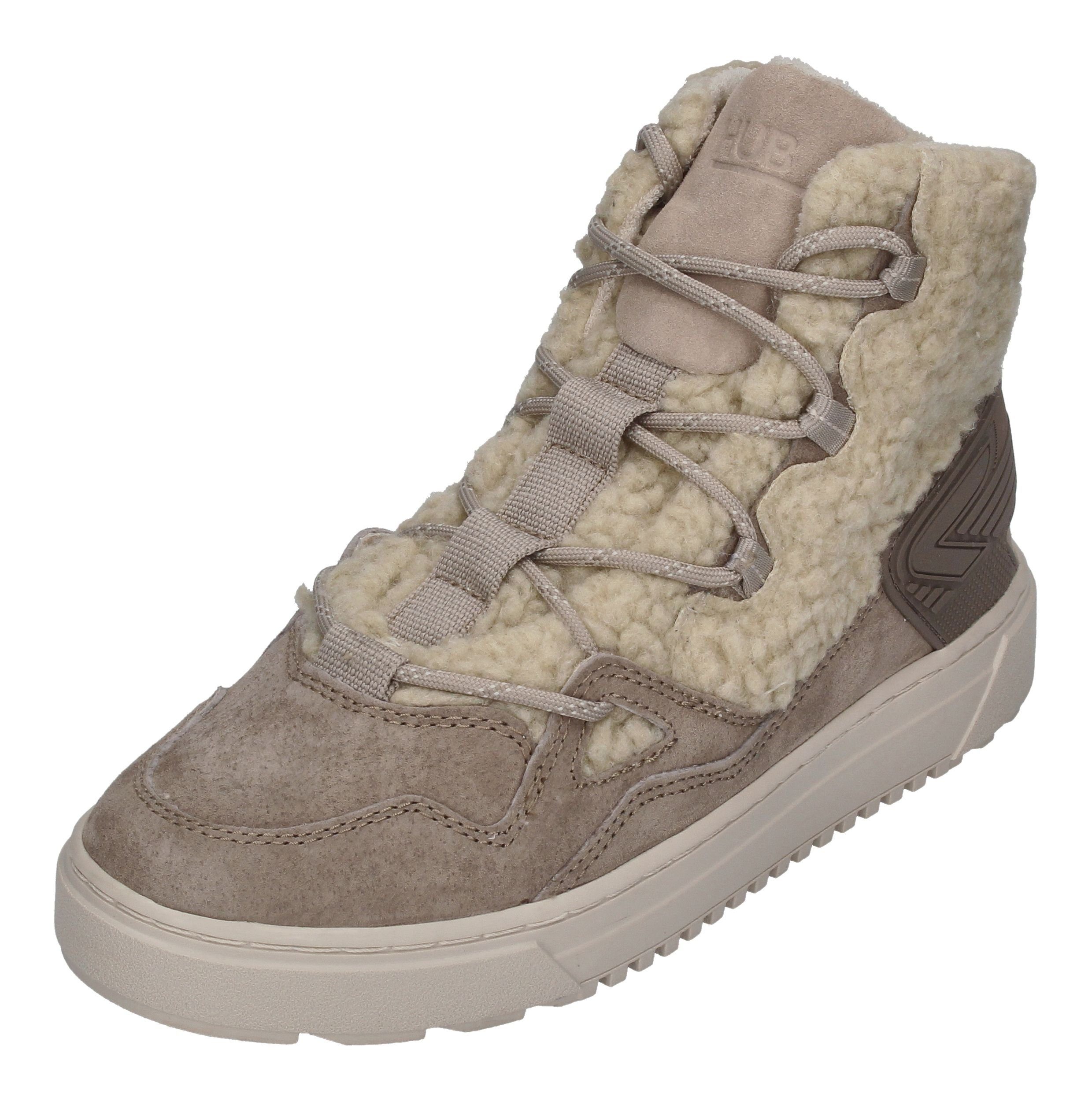 HUB Track W30 Stiefelette bone dark taupe