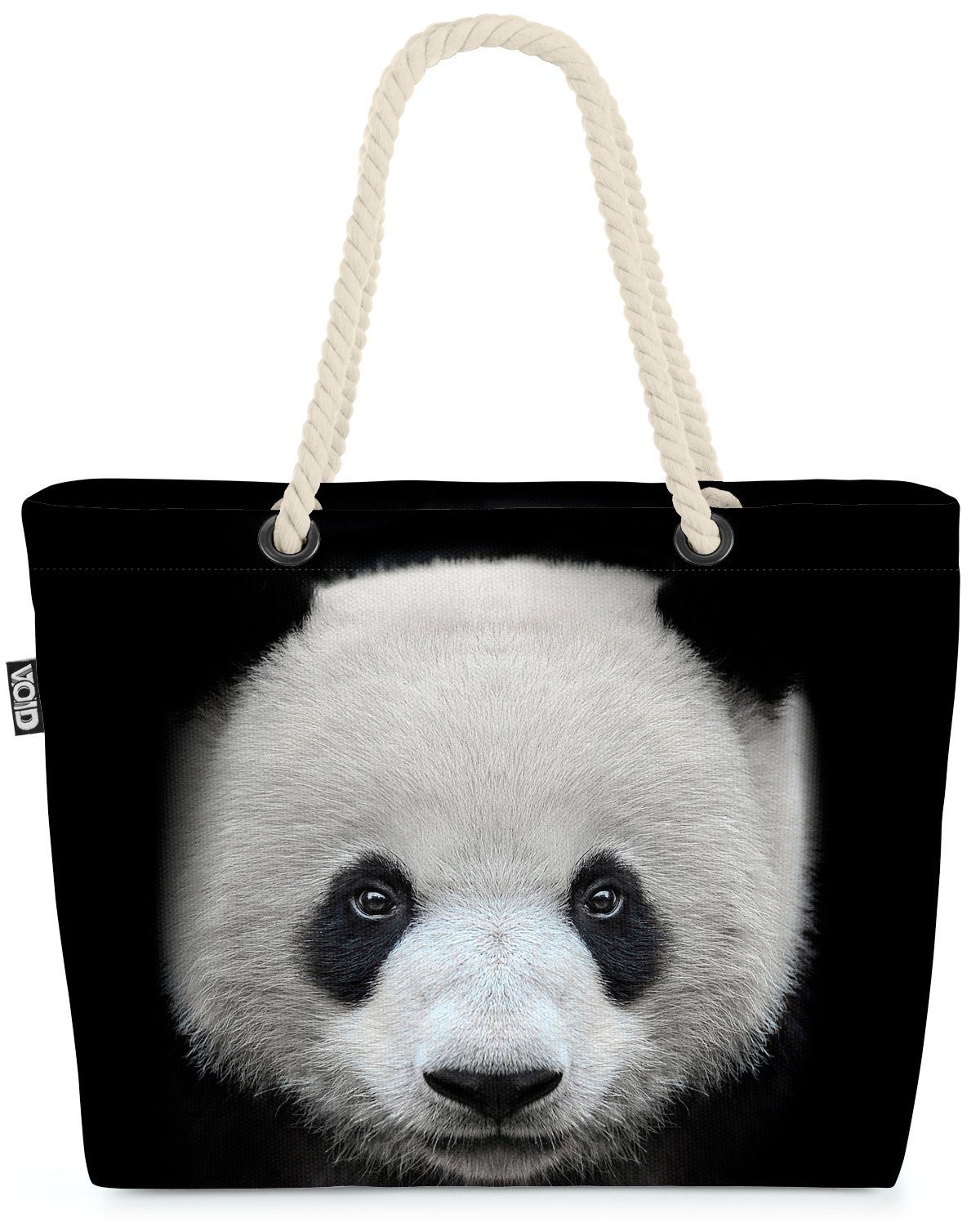 VOID Strandtasche (1-tlg), Panda Zoo Asien Panda Zoo Asien Pandabär Bär China Asien Bambus Kusch