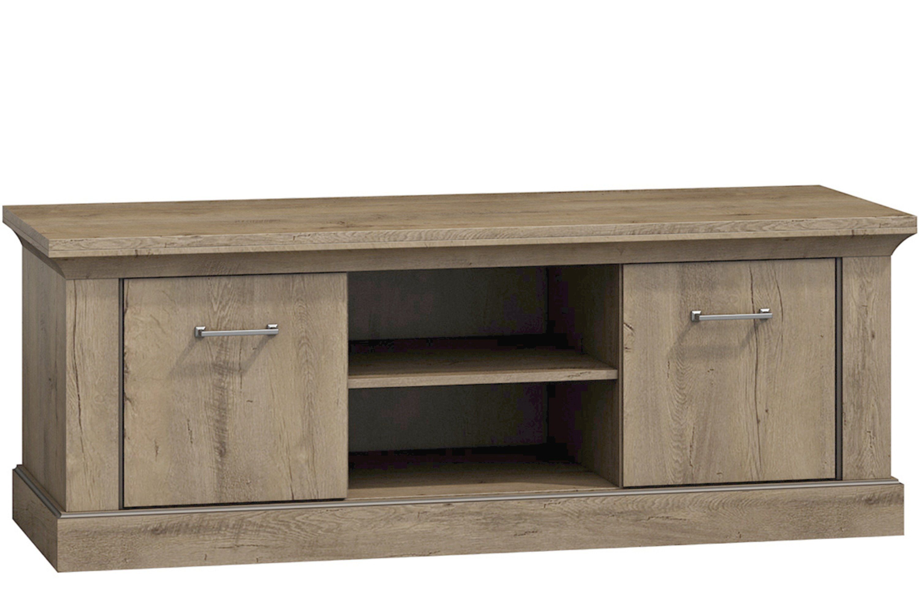 KONSIMO® Lowboard VETIS RTV-Schrank TV-Board Fernsehschrank, mit Türen, vintage