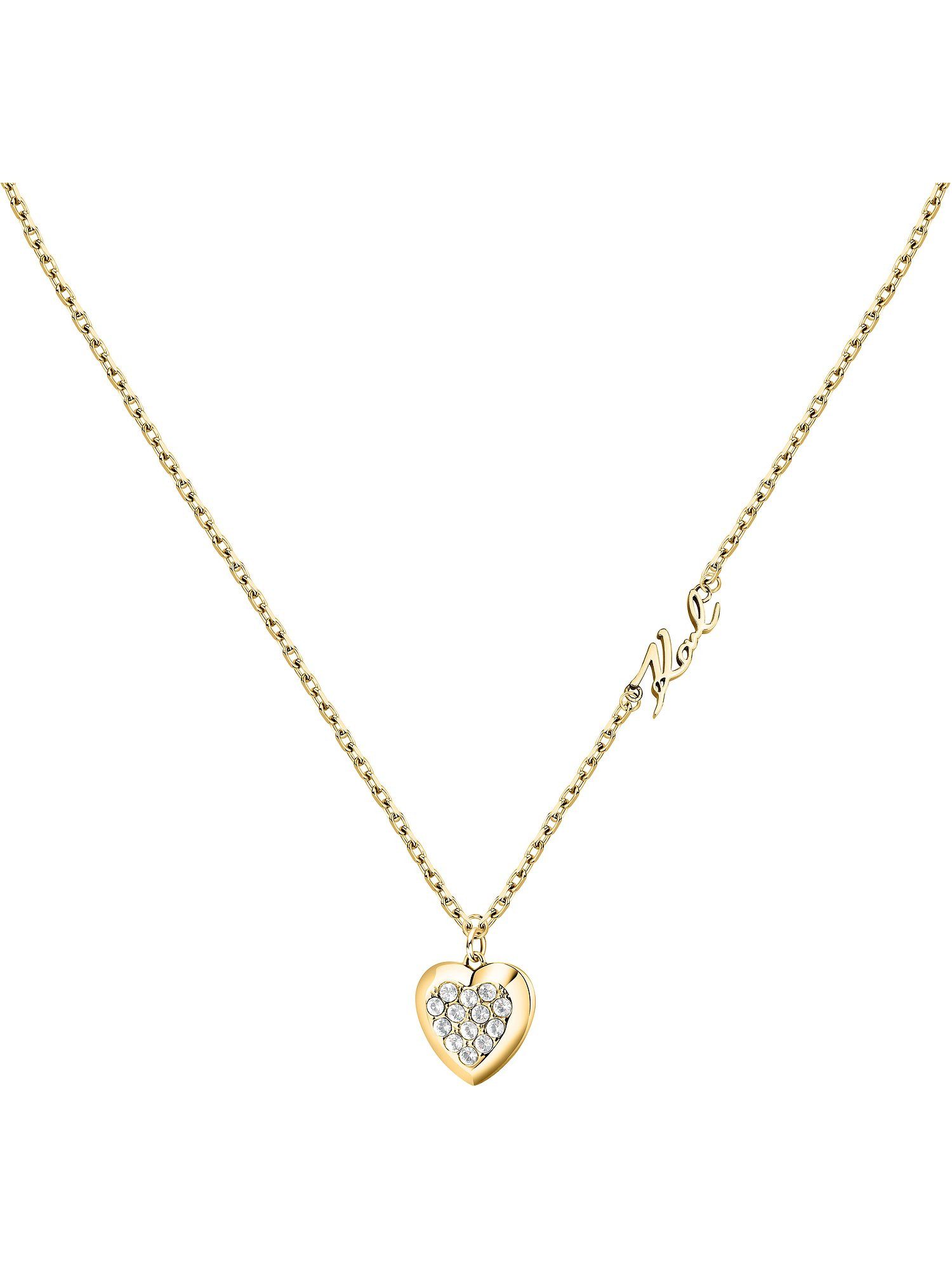 KARL LAGERFELD Collier Karl Lagerfeld Damen-Kette Edelstahl 13 Kristall günstig online kaufen