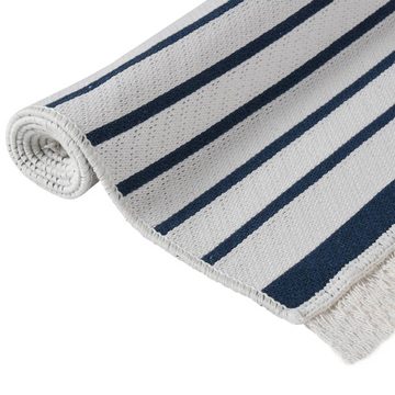 Teppich Marineblau 160x230 cm Baumwolle, furnicato, Rechteckig