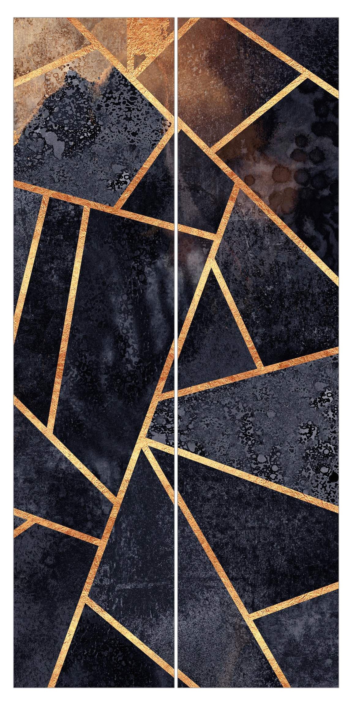 Bilderdepot24 Schiebegardine modern Flächenvorhang blickdicht Onyx günstig online kaufen