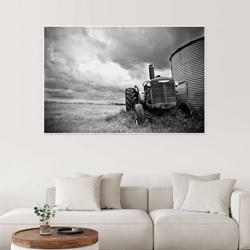 Posterlounge Poster Editors Choice, melancholischer Traktor, Fotografie