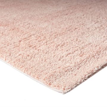 Teppich Teppich Wohnzimmer in Pastell Rose Flauschig Microfaser -Weich, Vimoda, Rechteckig, Weich, modern