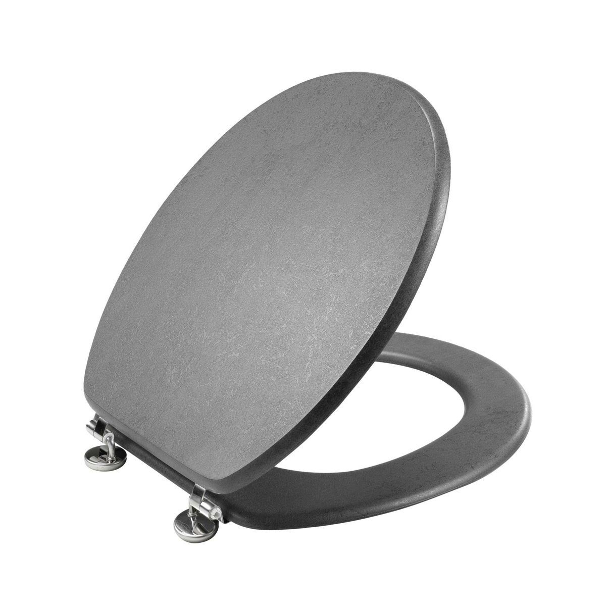 dynamic24 WC-Sitz, Toilettendeckel matt mit Metallscharnieren günstig online kaufen