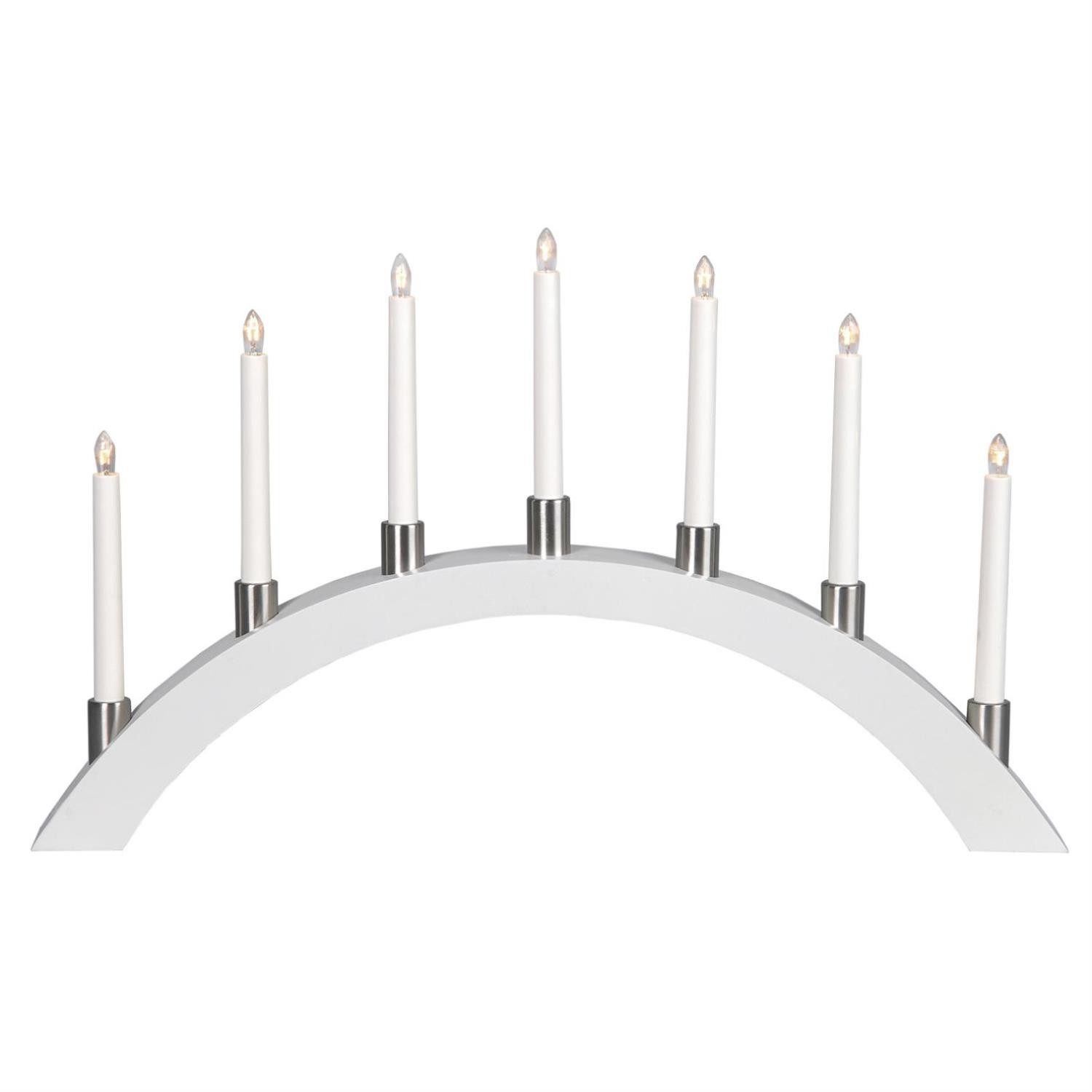 MARELIDA Schwibbogen Lichterbogen TALL Fensterleuchter 7flammig L: 67cm Hol günstig online kaufen