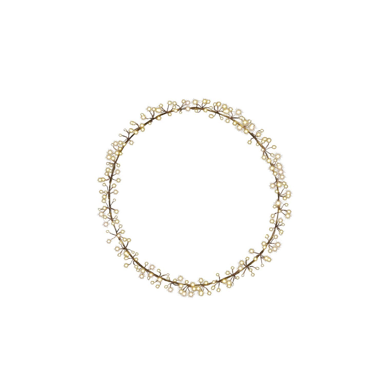 edelman Dekokranz Outdoor Metall schwarz LED warmweiß günstig online kaufen