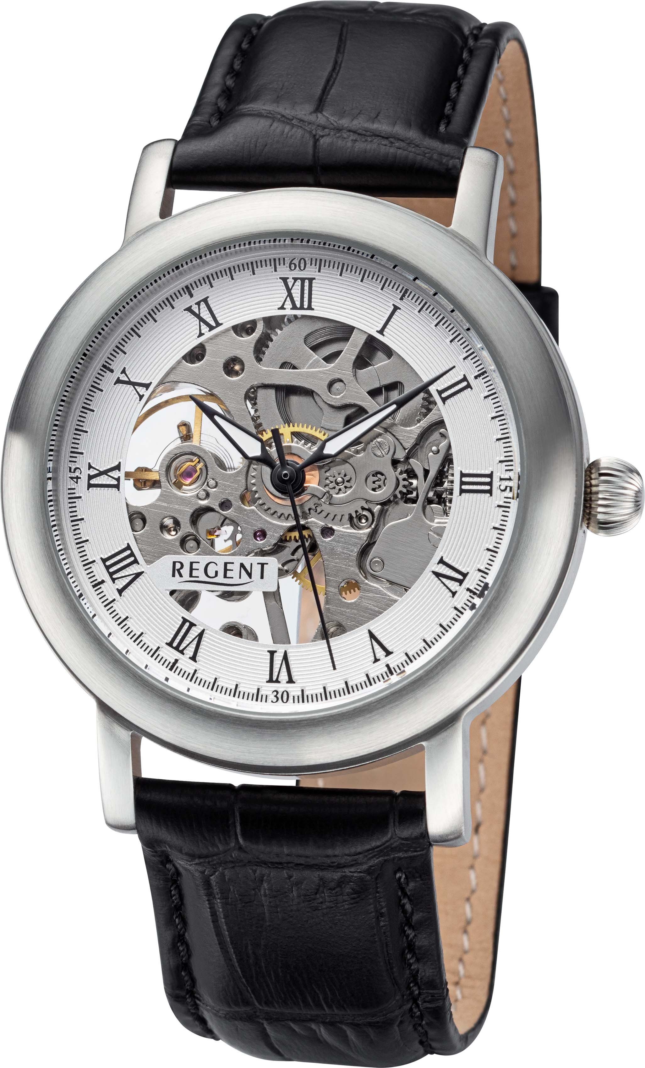 Mechanische silber Uhr F-1389 Regent