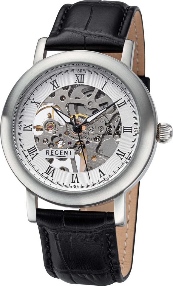 Regent Mechanische Uhr F-1389, Geschmackvolle Mechanische Uhr für Herren