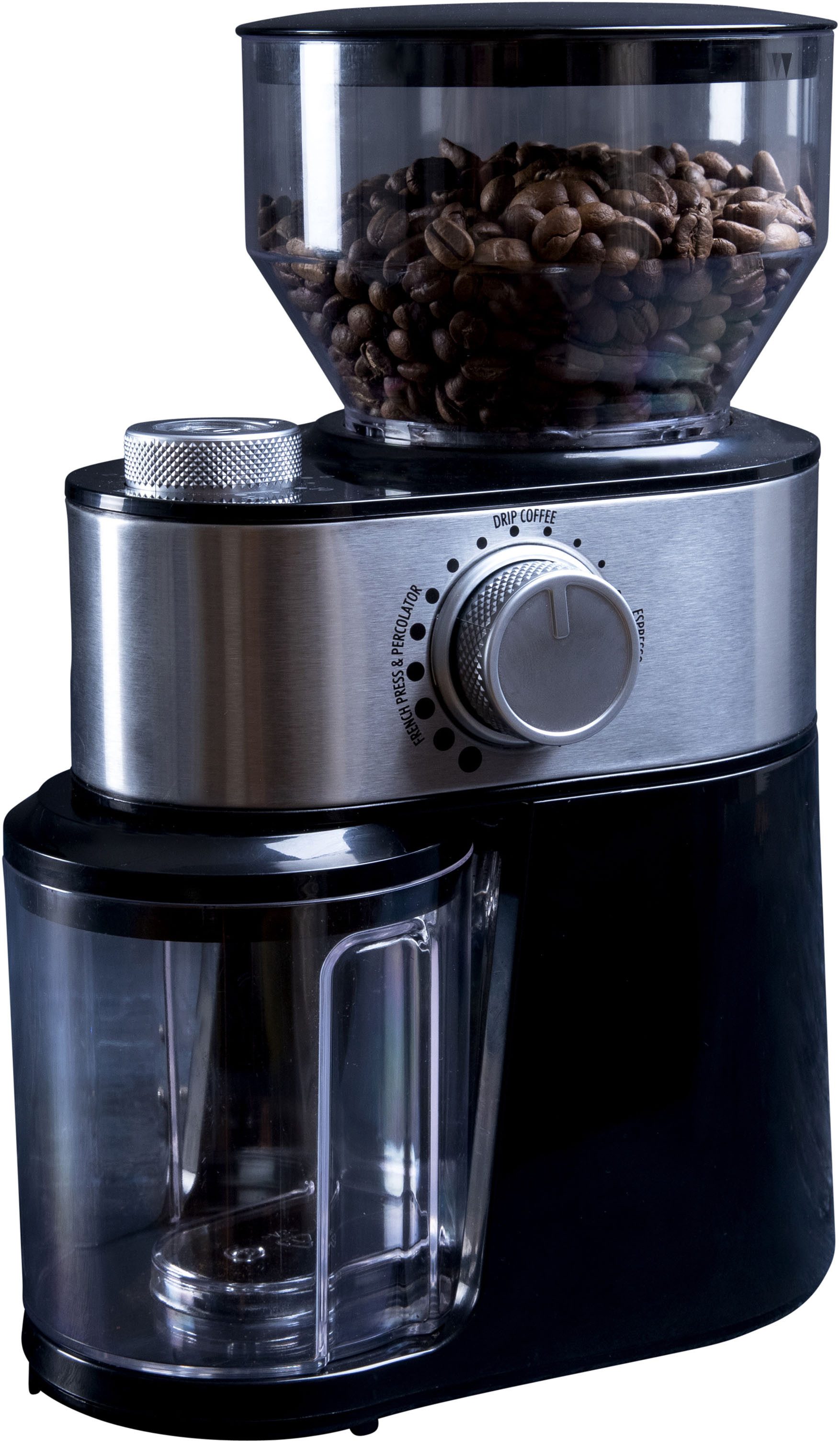 GASTRONOMA Kaffeemühle 18120001, 200 W, Scheibenmahlwerk, 200 g Bohnenbehälter