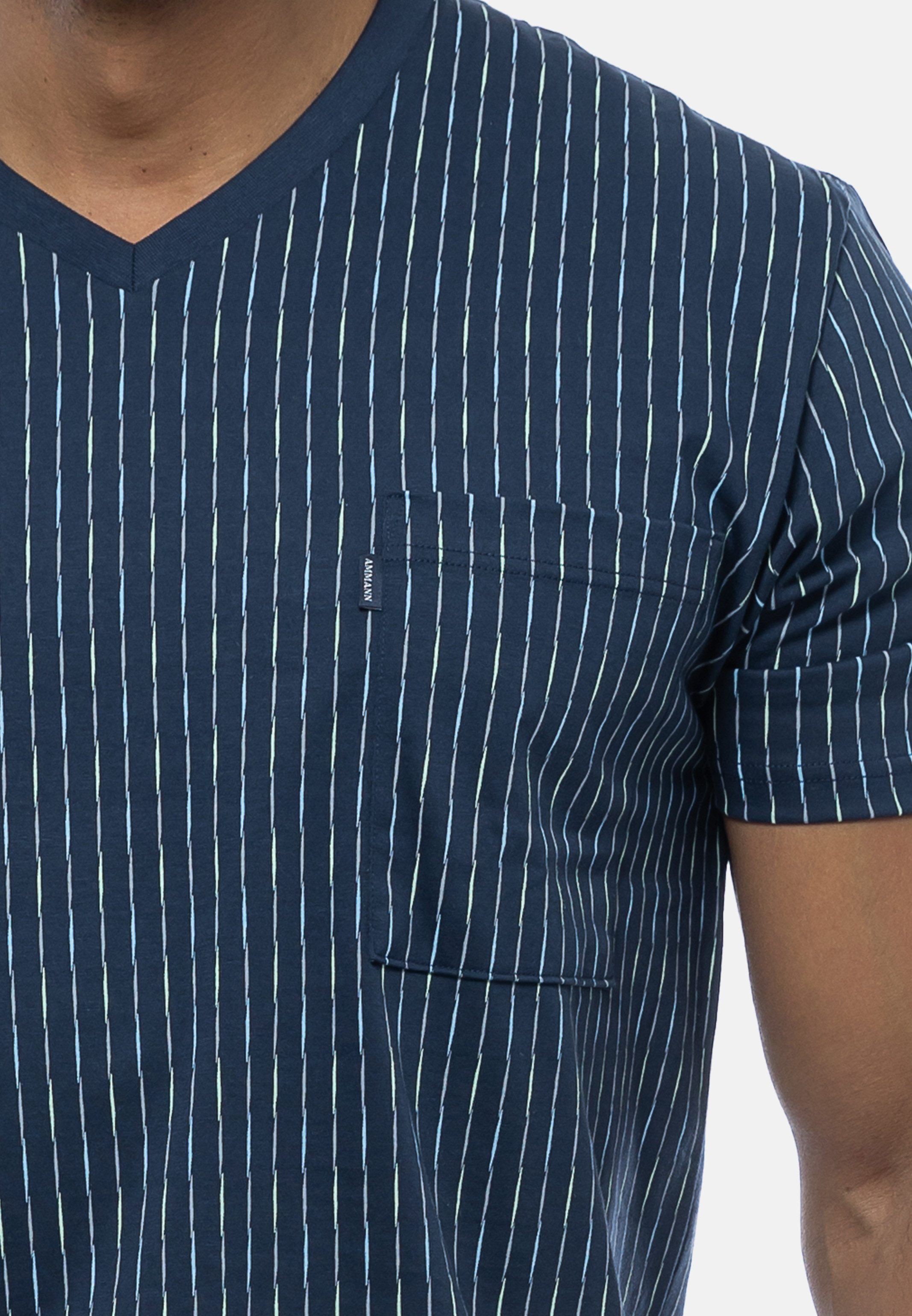 Ammann Pyjama Organic Cotton Cord (Set, 2 tlg) Schlafanzug - Baumwolle - Luftige Schnittform, Angenehm auf der Haut