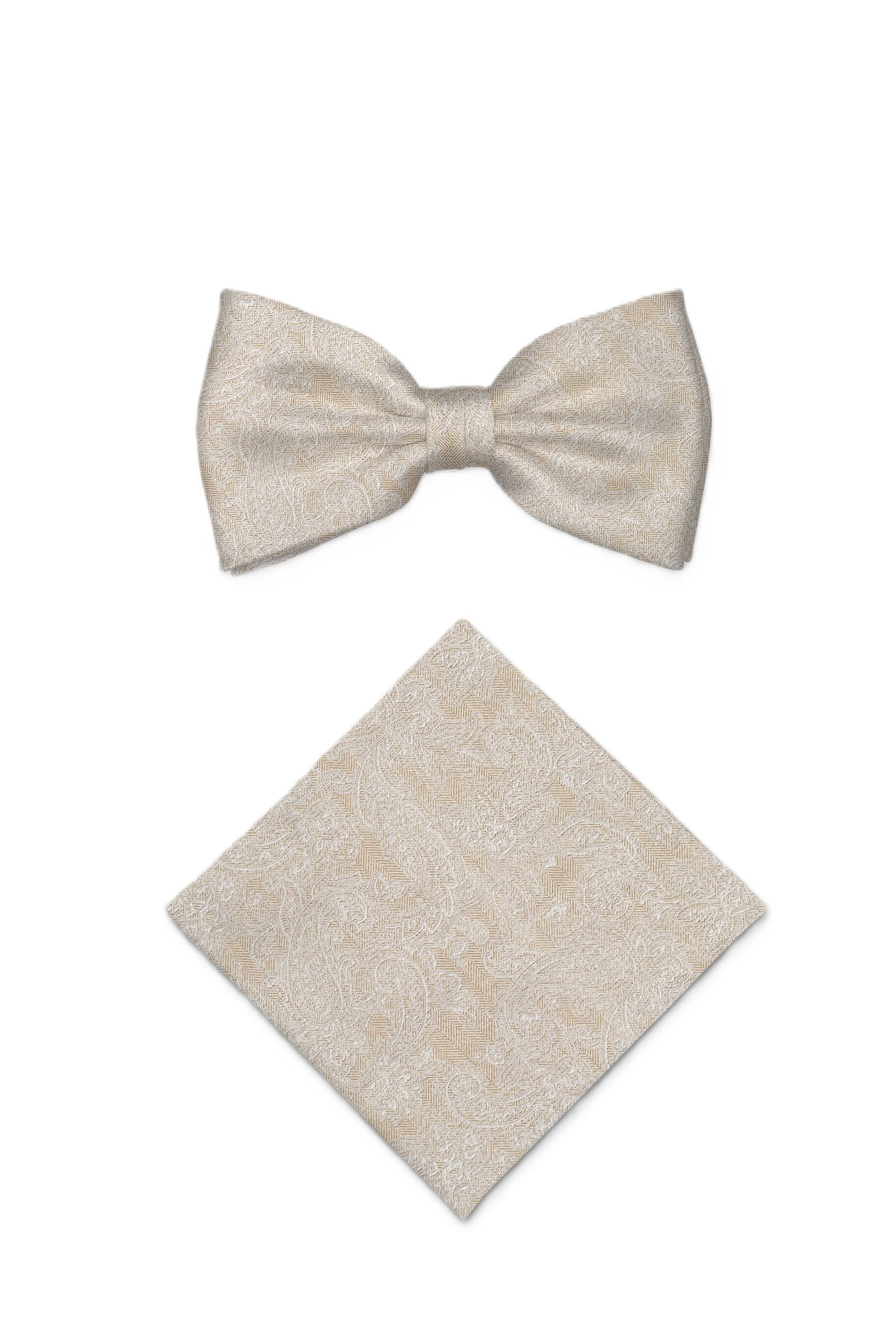 REAL GUYS by J.PLOENES Fliege (2-St) mit passendem Einstecktuch, Paisleymuster