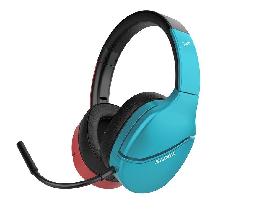 Sades Partner Gaming-Headset kabellos, 5.0, Ear, abnehmbar, Stereo, (Mikrofon Nintendo-Style) Over Bluetooth SA-204