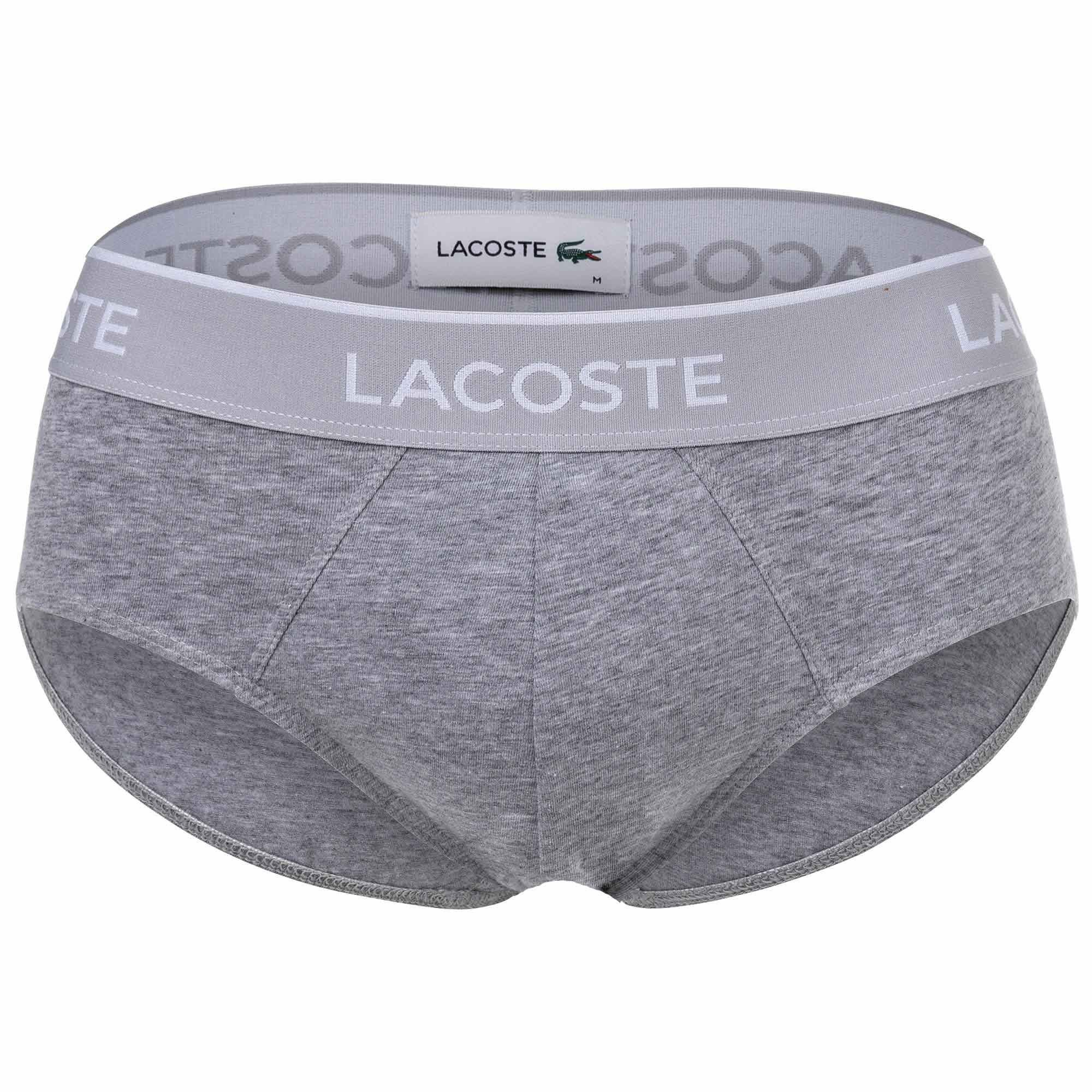 Lacoste Slip Herren Slip 3er Pack Baumwolle (Packung, 3er Pack)
