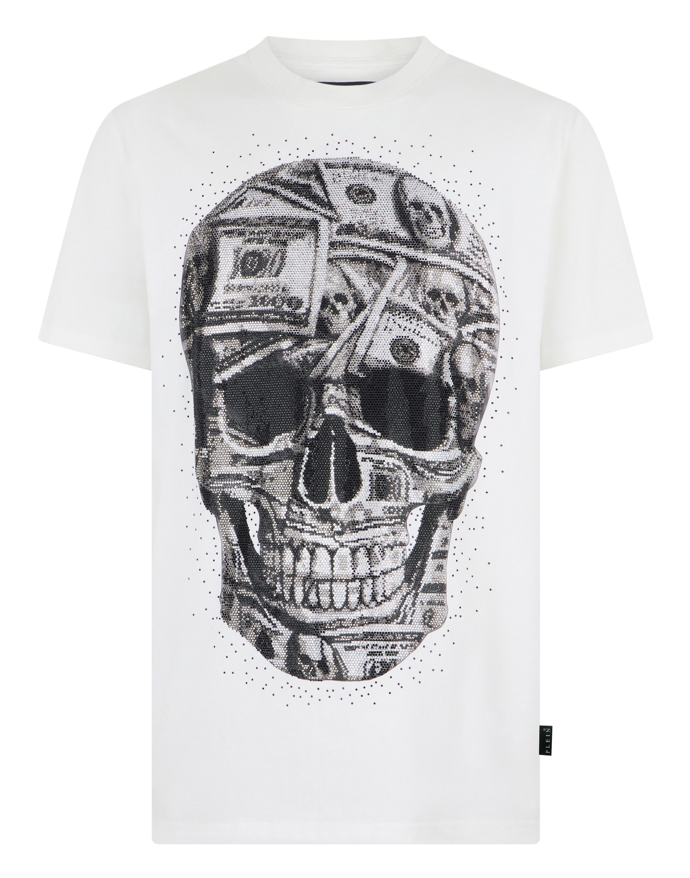 PHILIPP PLEIN T-Shirt Skull Mit Schmucksteinen