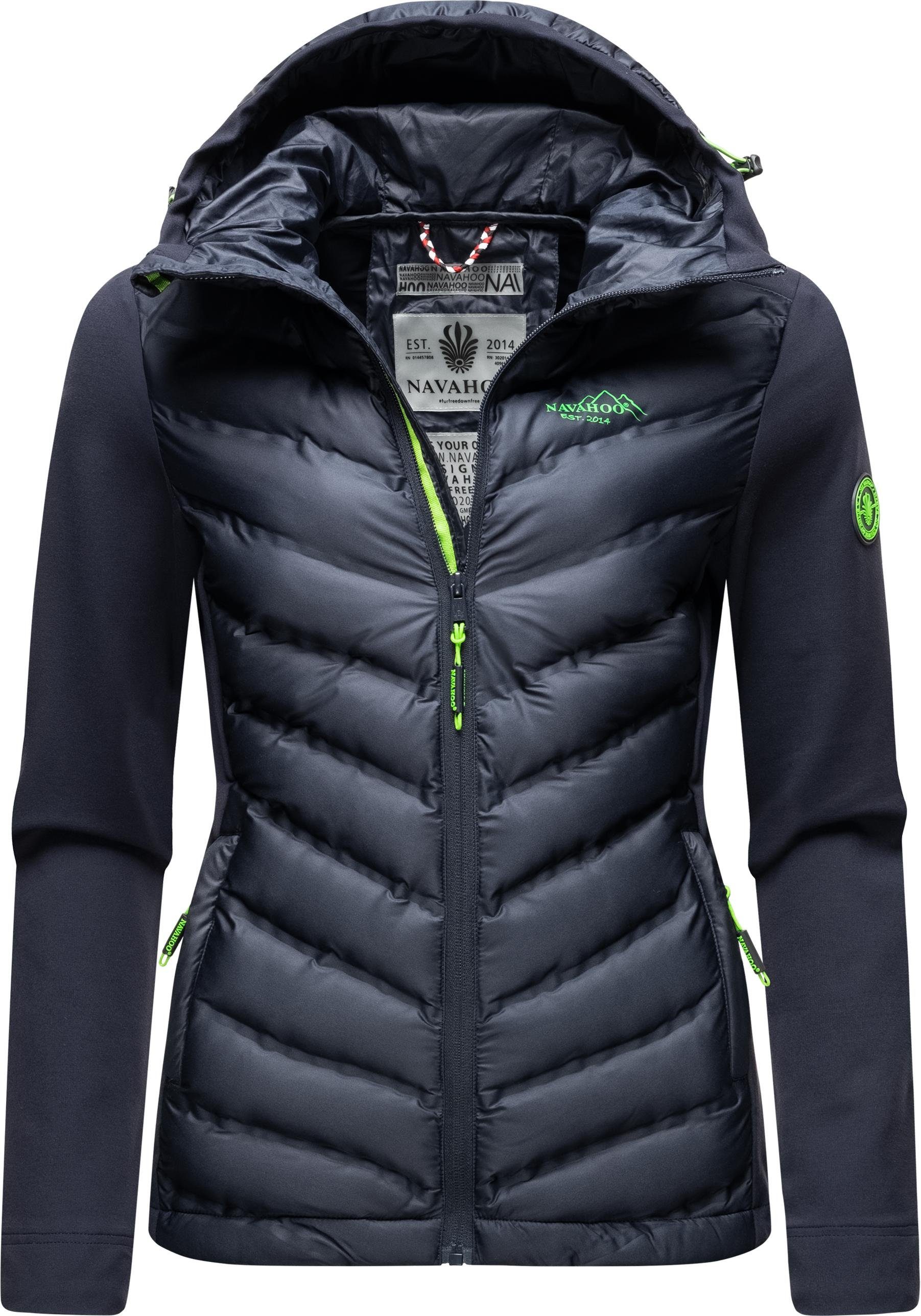 [Über 80 % Rabatt] Navahoo Outdoorjacke Nimm Mich Mit blau Übergangsjacke Kapuze mit stylische