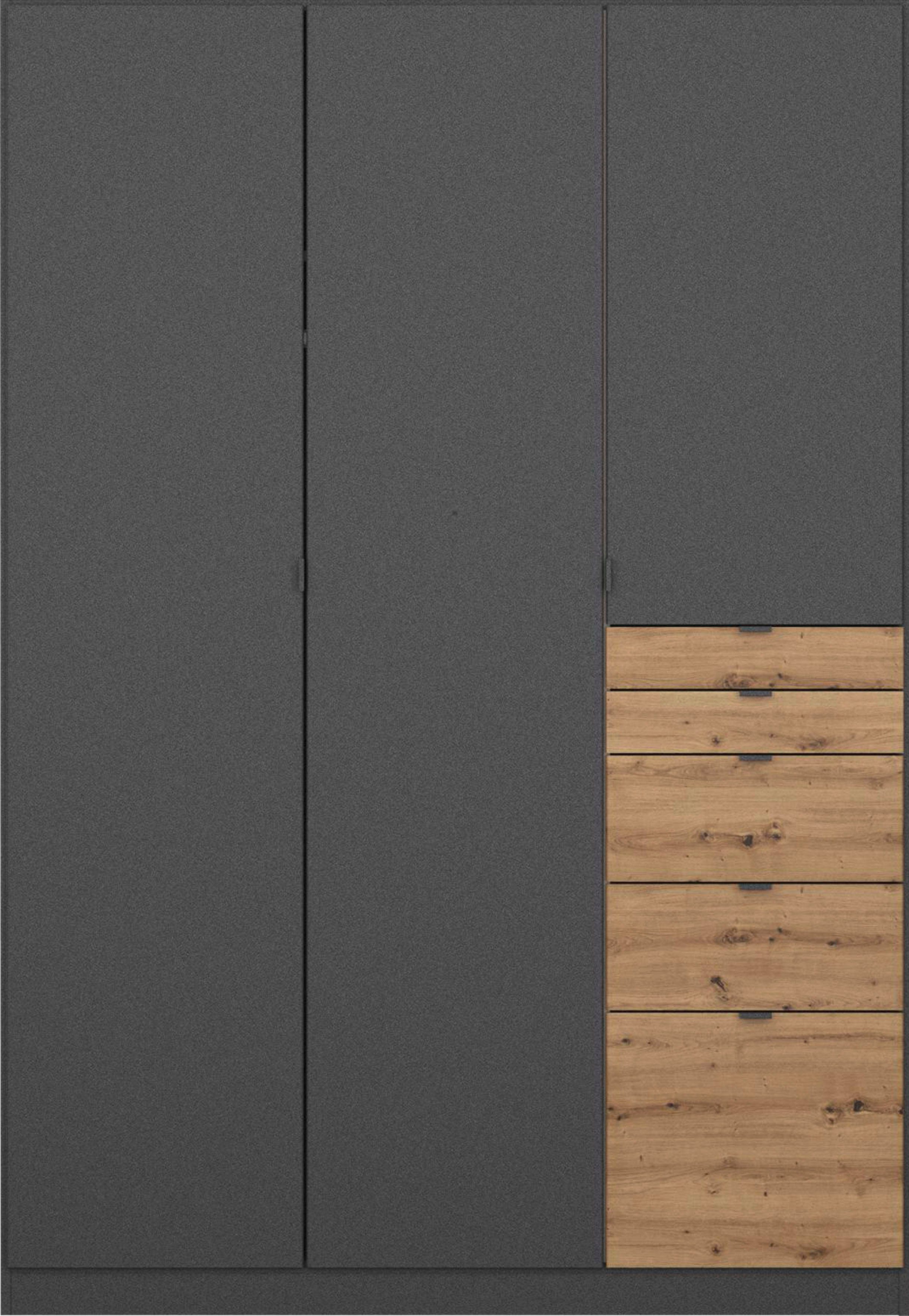 rauch Schrank-Set Kleiderschrank Schrank Garderobe Wäscheschrank Ankleide ONTARIO, (Set, Größe 253x208 cm), mit 5 Schubladen in unterschiedlichen Größen MADE IN GERMANY