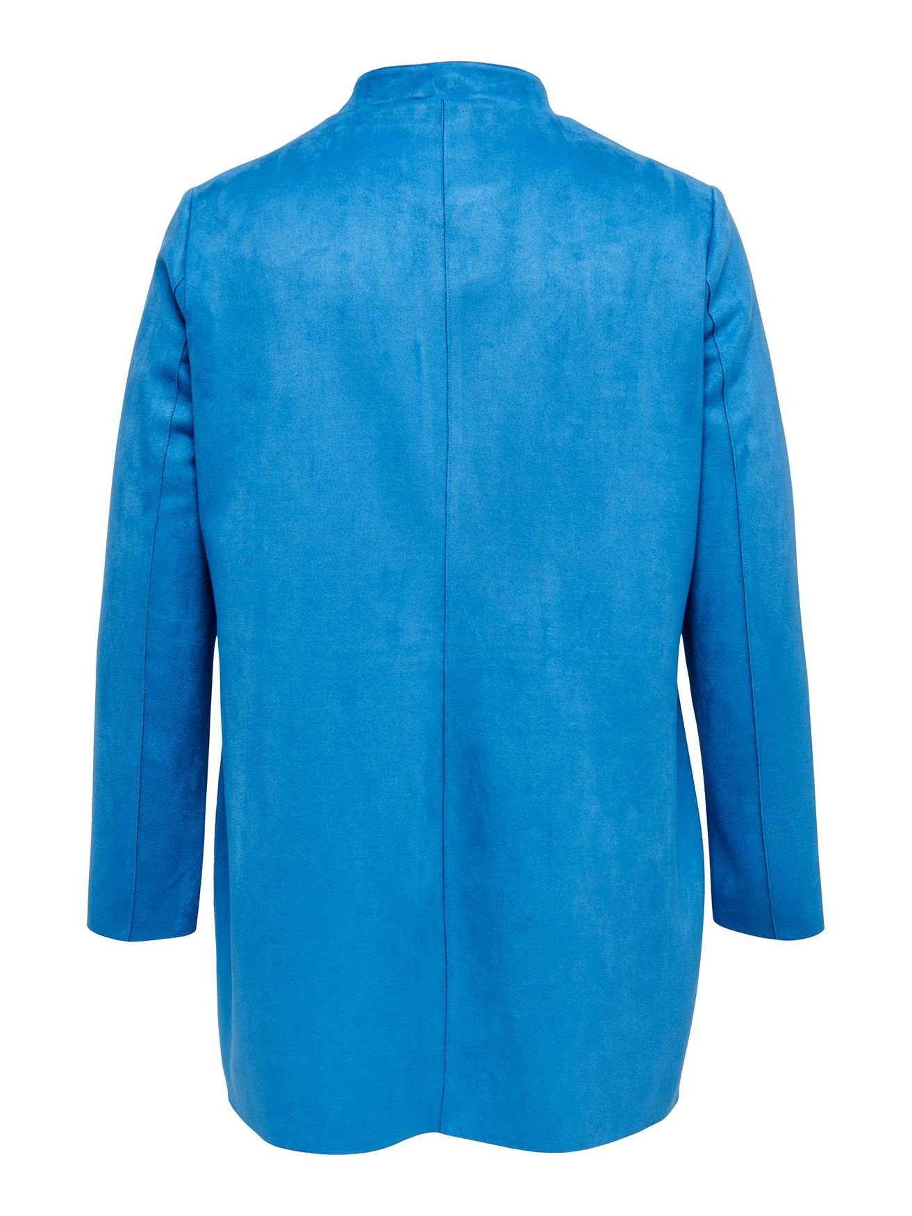 Plus Coat CARSOHO in CARMAKOMA Size Blau Cardigan Wildleder Übergrößen Kunst 4537 Mantel ONLY Kurzmantel