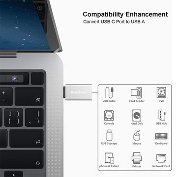 Gravizone USB-C auf USB-A Adapter 3.0 OTG USB-Stick für MacBook Samsung USB-Adapter USB Typ C zu USB-A