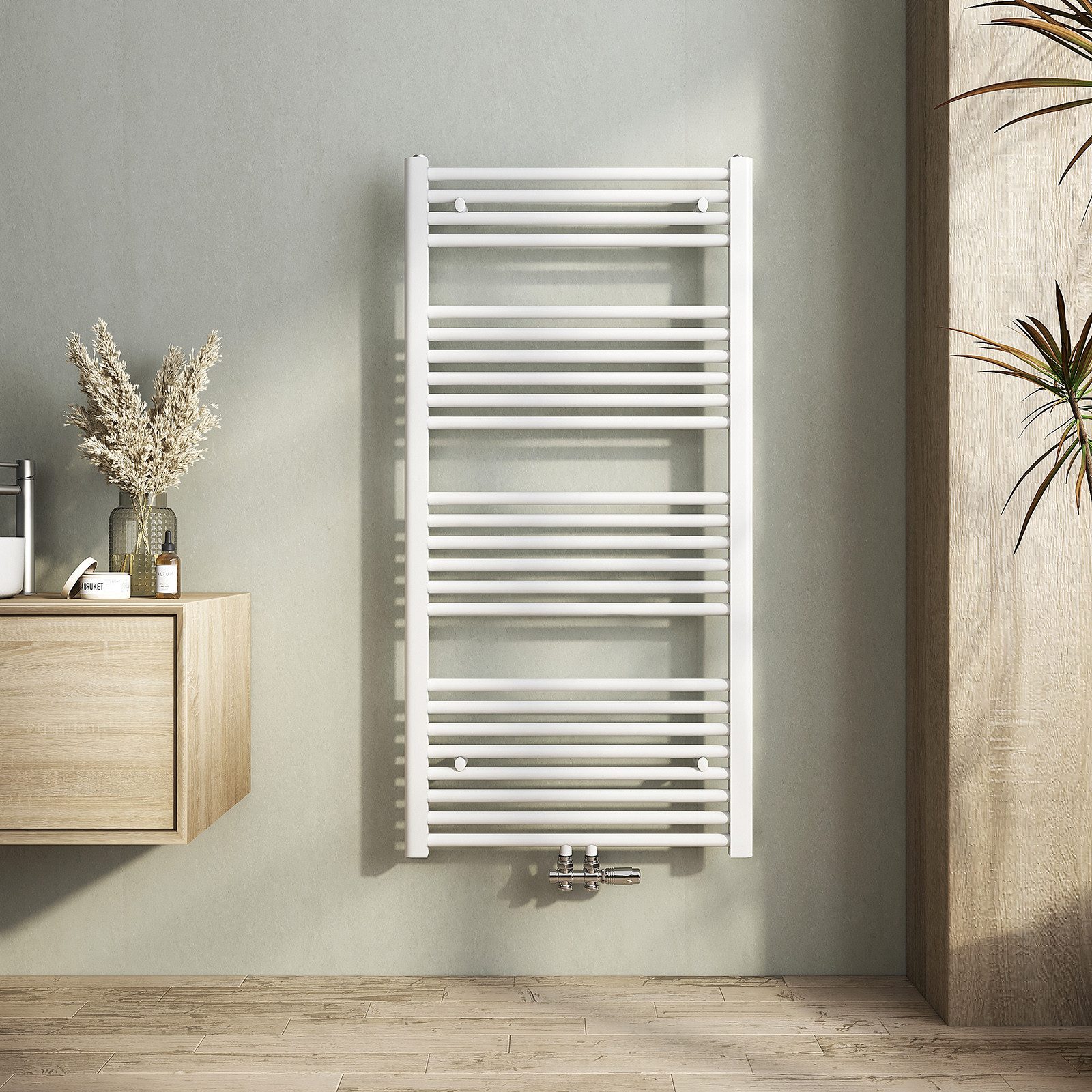 MEYKOERS Badheizkörper Handtuchwärmer Klein Mittleanschluss Seitenanschluss günstig online kaufen