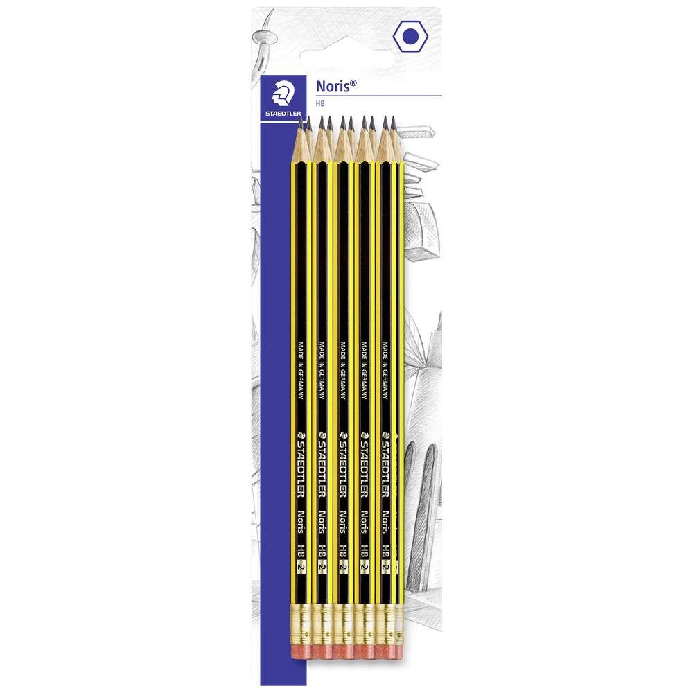 Bleistift Noris 122 Bleistift mit Radiertip, 10 Bleistiften