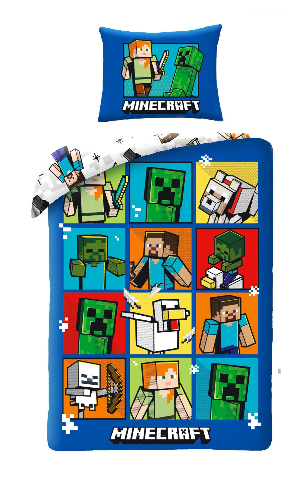 Minecraft Bettwäsche Minecraft Kinderbettwäsche 140 x günstig online kaufen