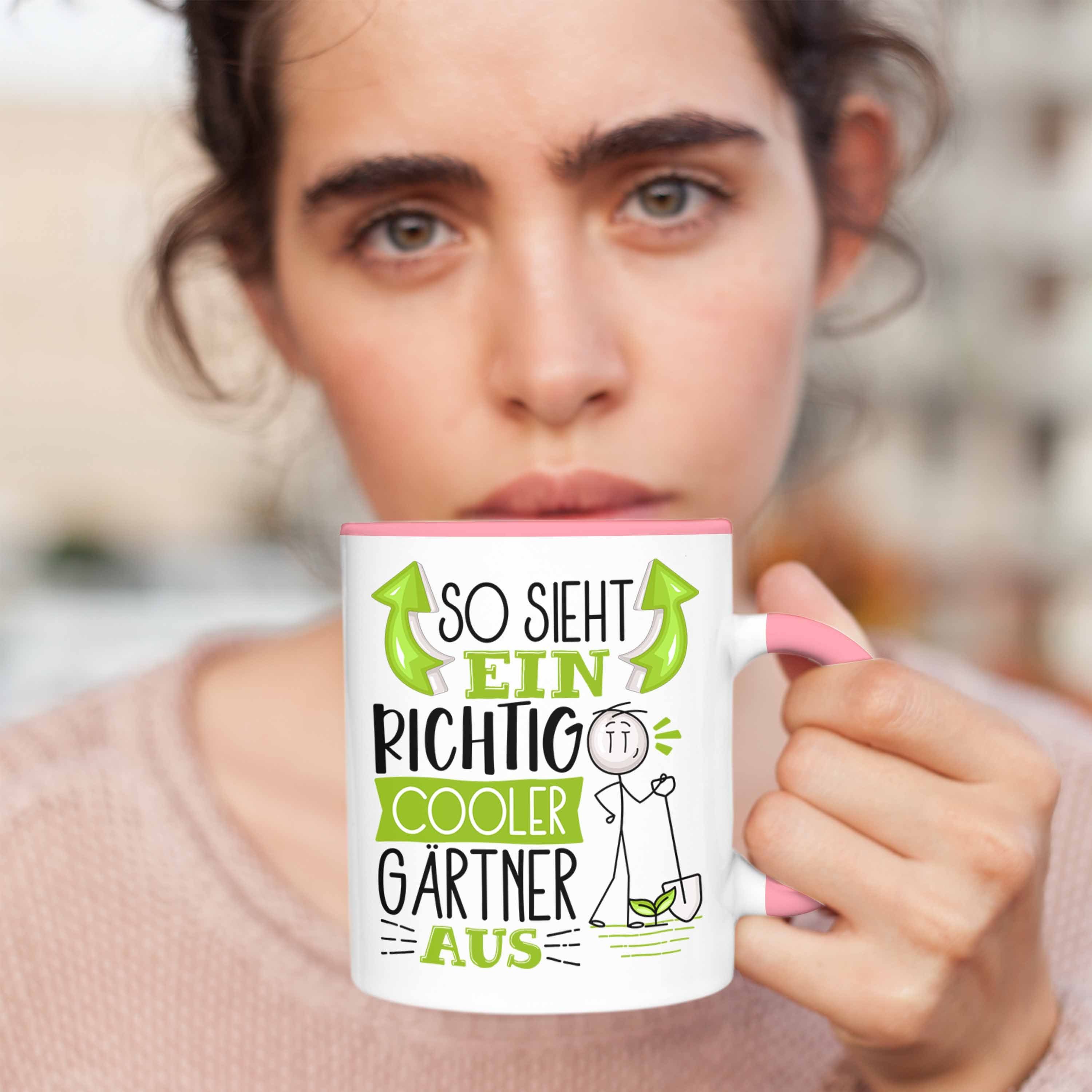 Gärtner Geschenk Trendation Gärtner Aus So Rosa Geschen RIchtig Tasse Cooler Sieht Tasse Ein