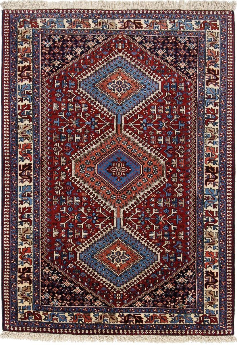 Orientteppich Yalameh Aliabad 99x147 Handgeknüpfter Orientteppich / Perserteppich, Nain Trading, rechteckig, Höhe: 12 mm
