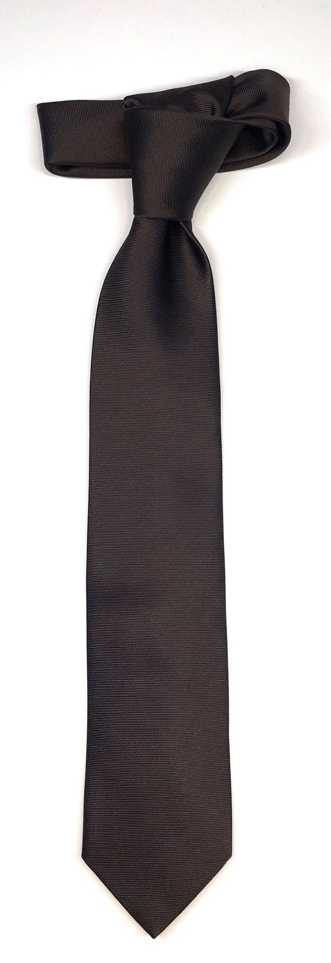 Seidenfalter Krawatte Braun Krawatte Uni Seidenfalter 6cm