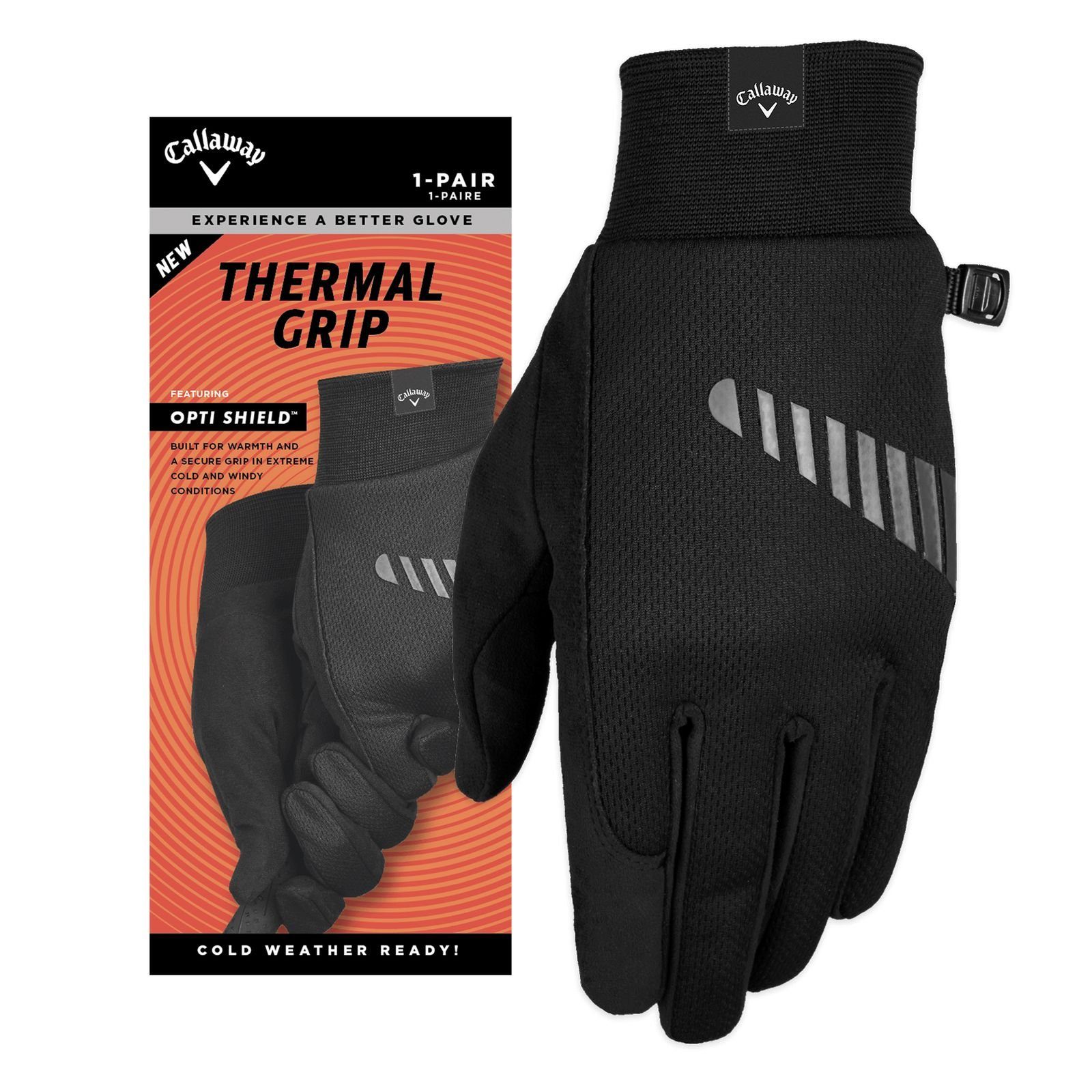 winddicht Handschuhe Callaway (1 Thermal Herren Wasserabweisend Golfhandschuh Paar) Grip Callaway I