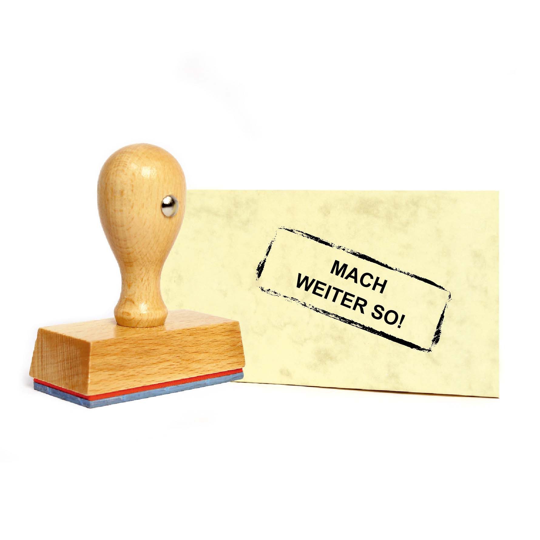 Dekolando Stempel Lehrerstempel Schule MACH WEITER SO