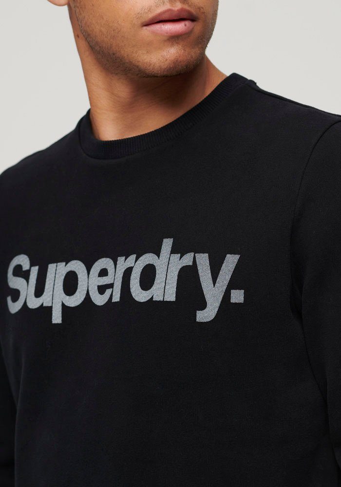 Superdry Sweatshirt CORE LOGO CITY CREW black LOOSE