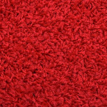 Teppich 15 Stk Treppenmatten Rot 65 x 25 cm Stufenteppich, vidaXL, Höhe: 25 mm