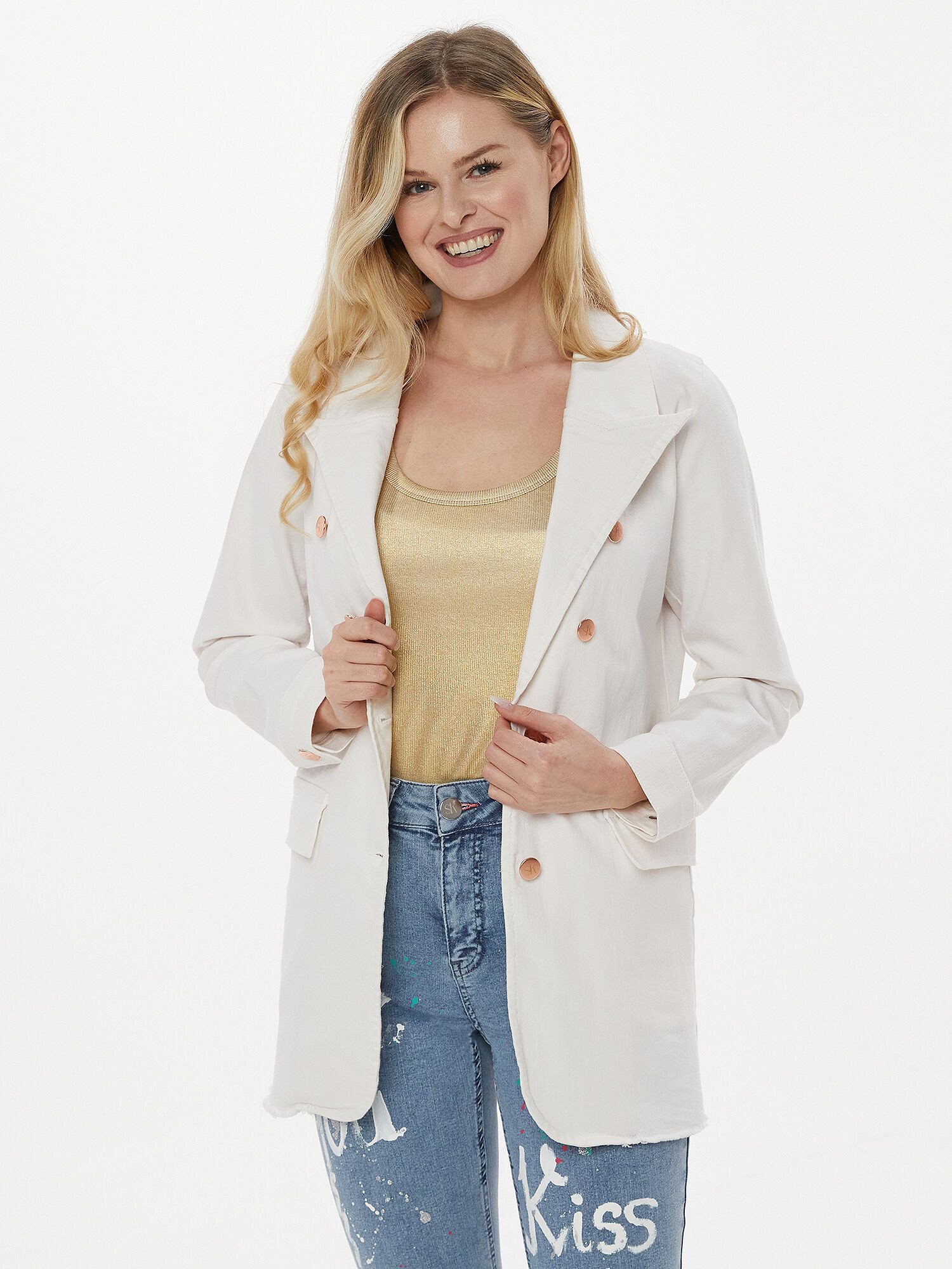 Hemdjacke Blouson figurumspielend