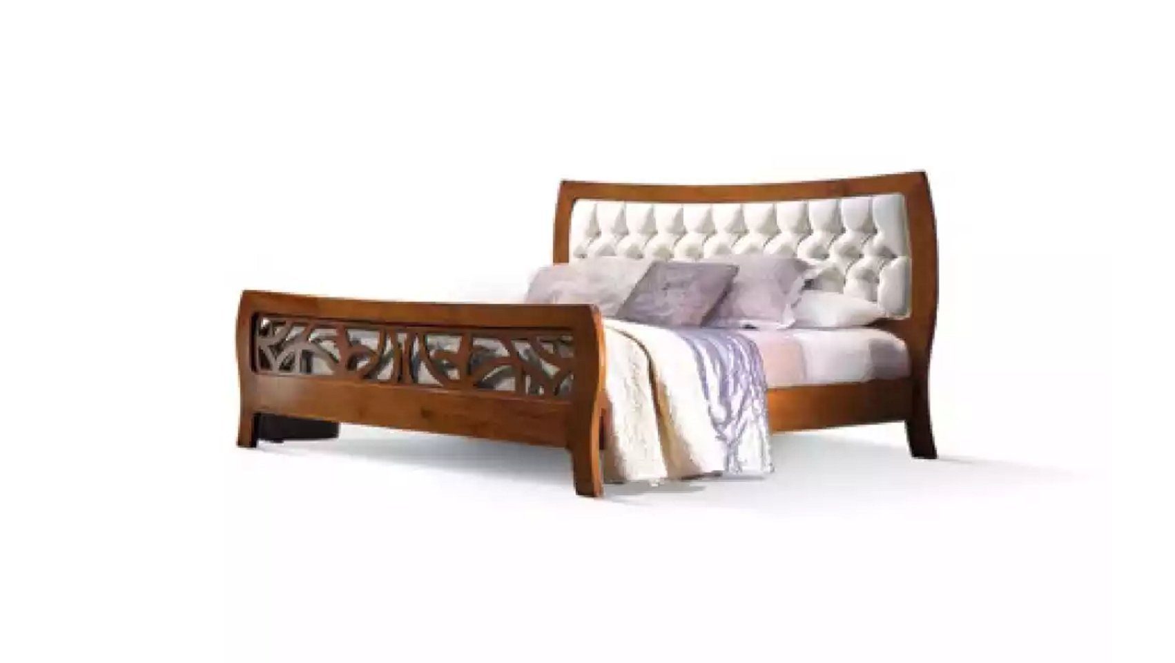 Schlafzimmer Design Braun Bett), Bett Made Möbel Italy in Einrichtung Neu (1-tlg., Bett Möbel JVmoebel