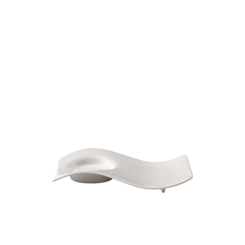 Villeroy & Boch Untertasse NewWave Caffè großer Kaffee-Unterteller 22 x 17 cm, (1 St), Premium Porcelain, mikrow.- & spülm.sicher, Made in Germany