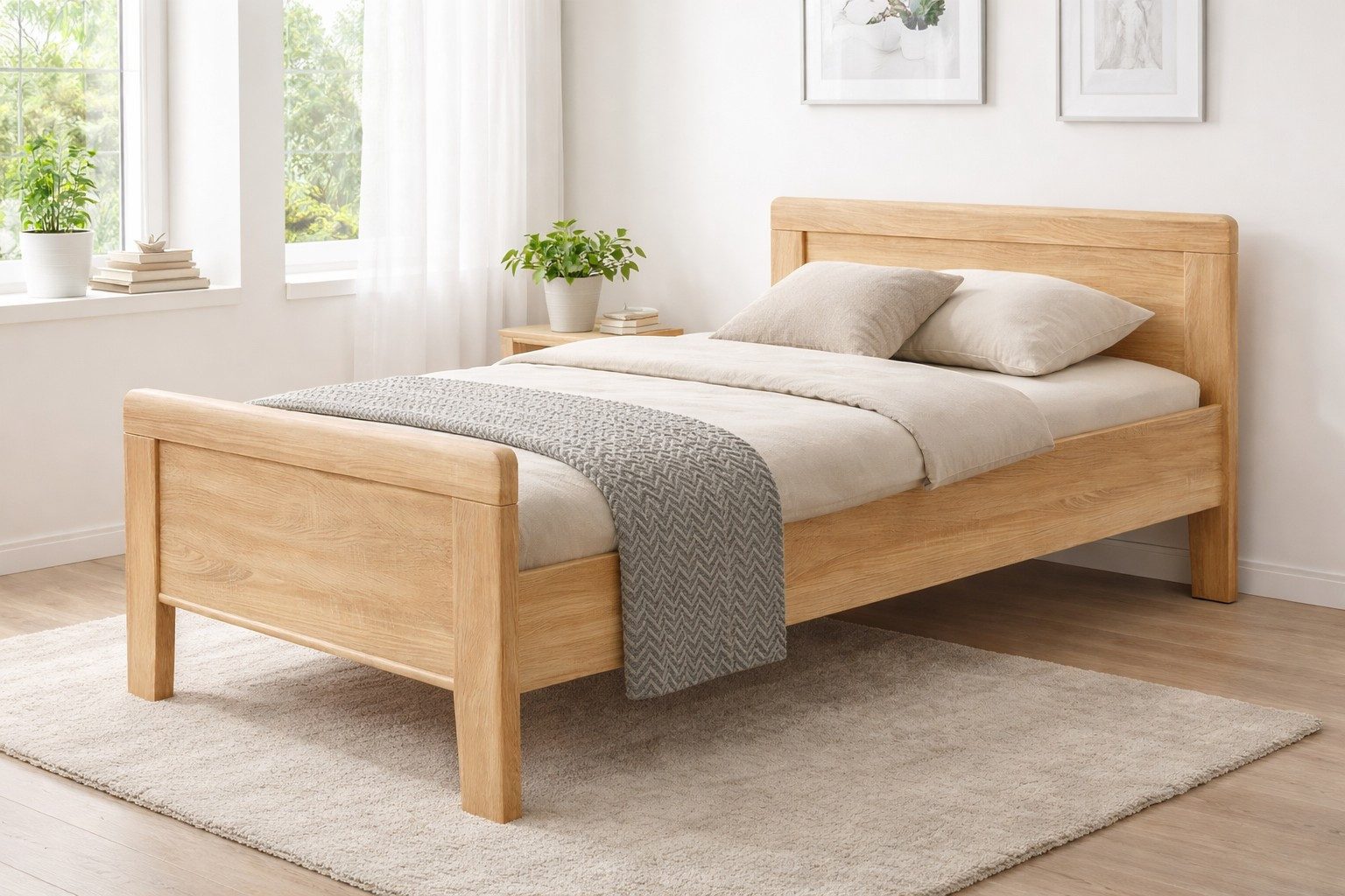 bv-vertrieb Bett Seniorenbett 100x200 Komfortbett Liegehöhe 4-fach verstellbar #3146