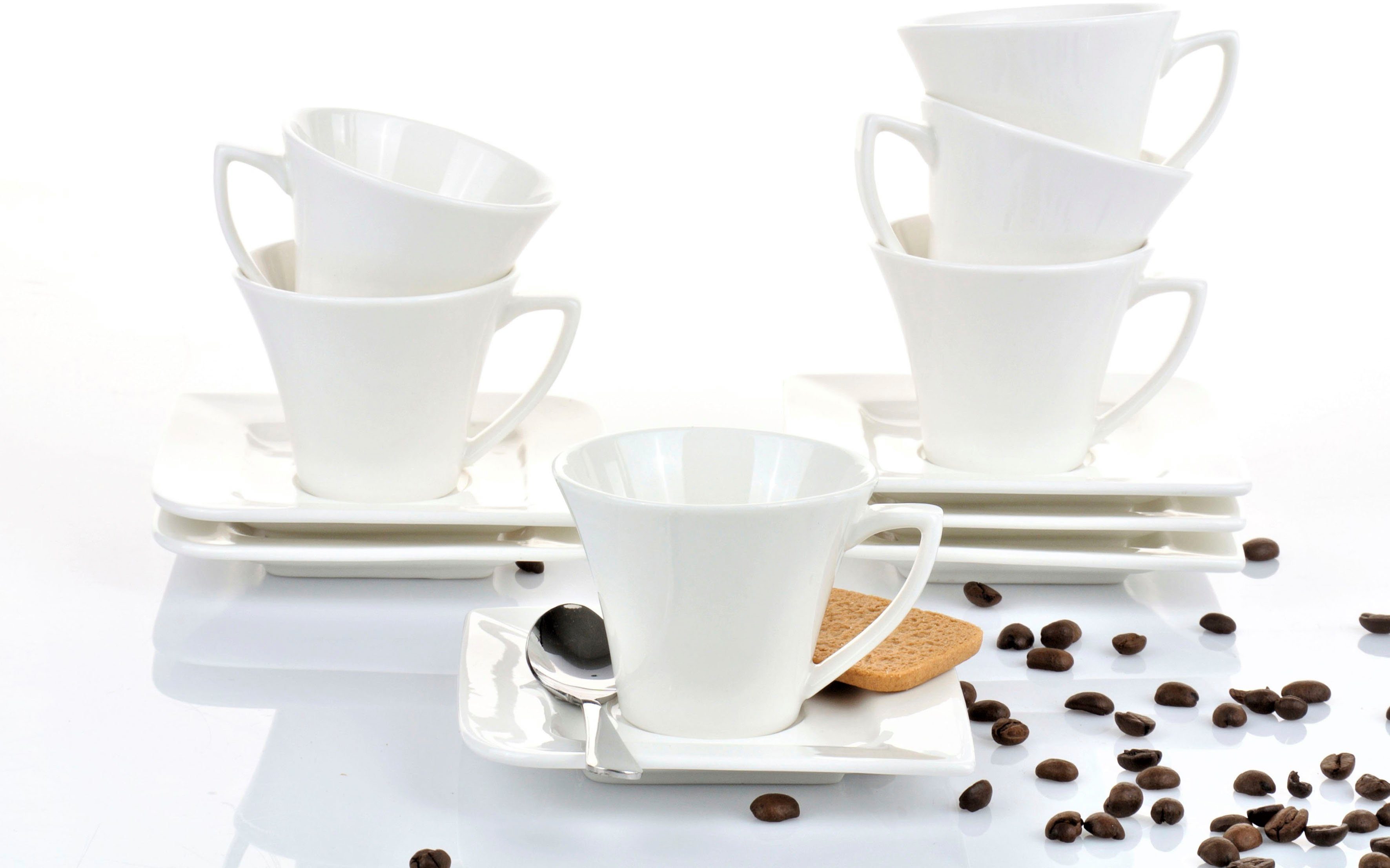 Retsch Arzberg Espressotasse Fantastic, 12-tlg., Fine China-Porzellan, 6 Espressotassen, 6 Untertassen