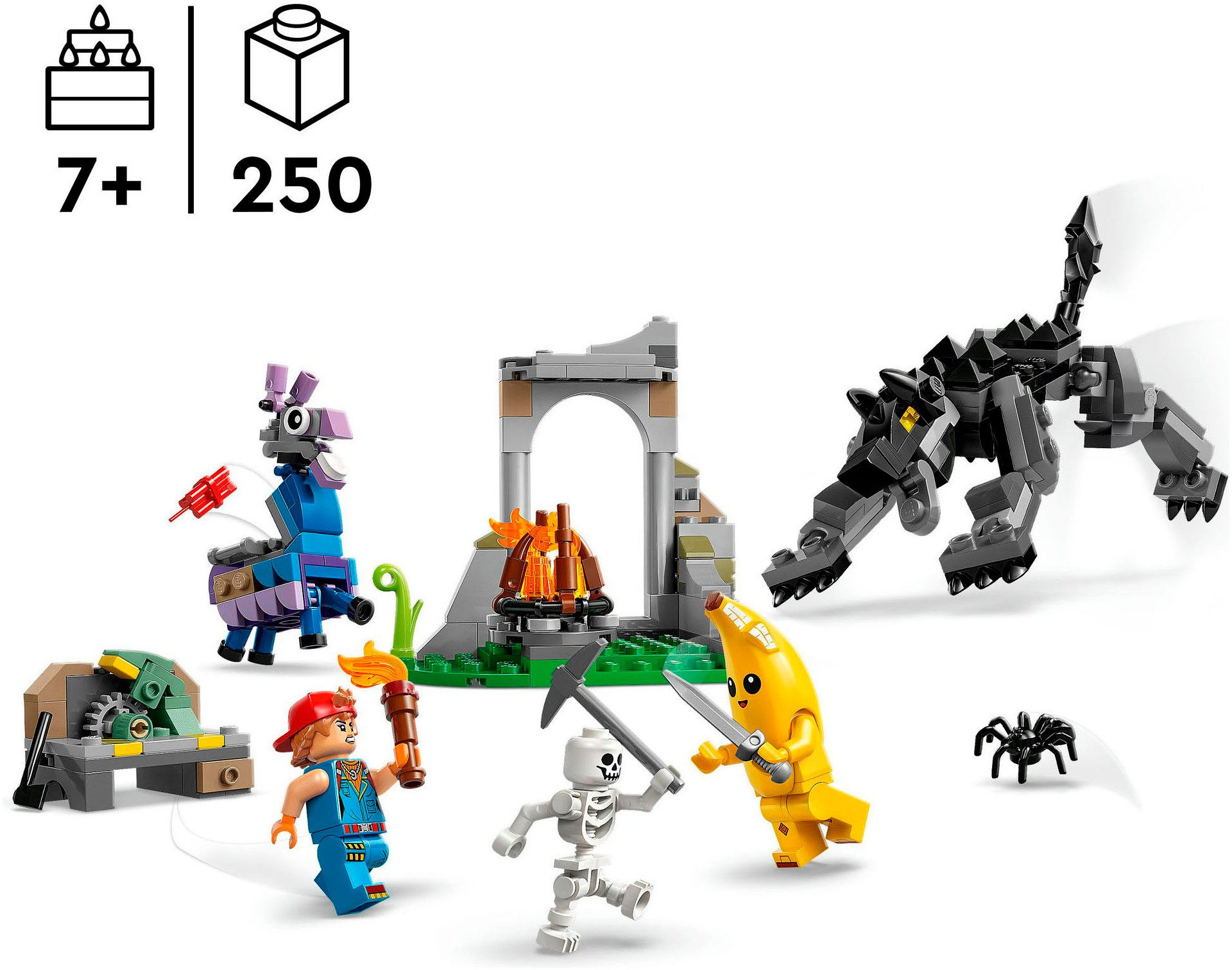 LEGO® Das Lager von Schali und der Zündkerzenkünstlerin (77075) Konstruktionsspielsteine, (250 St), LEGO Fortnite, Made in Europe – Bild 3 von 5
