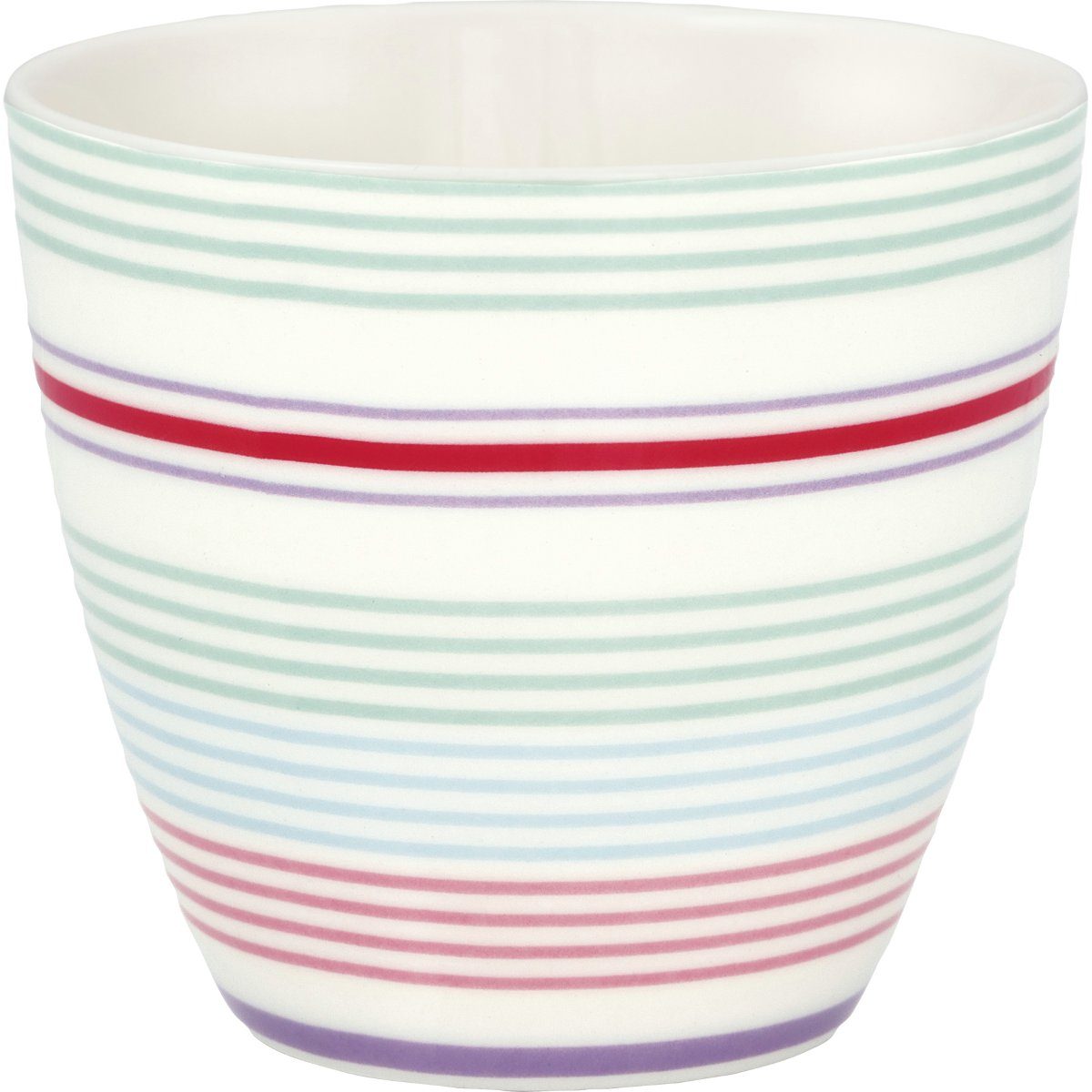 Greengate Becher Divia Latte Cup white 0,35l, Steingut