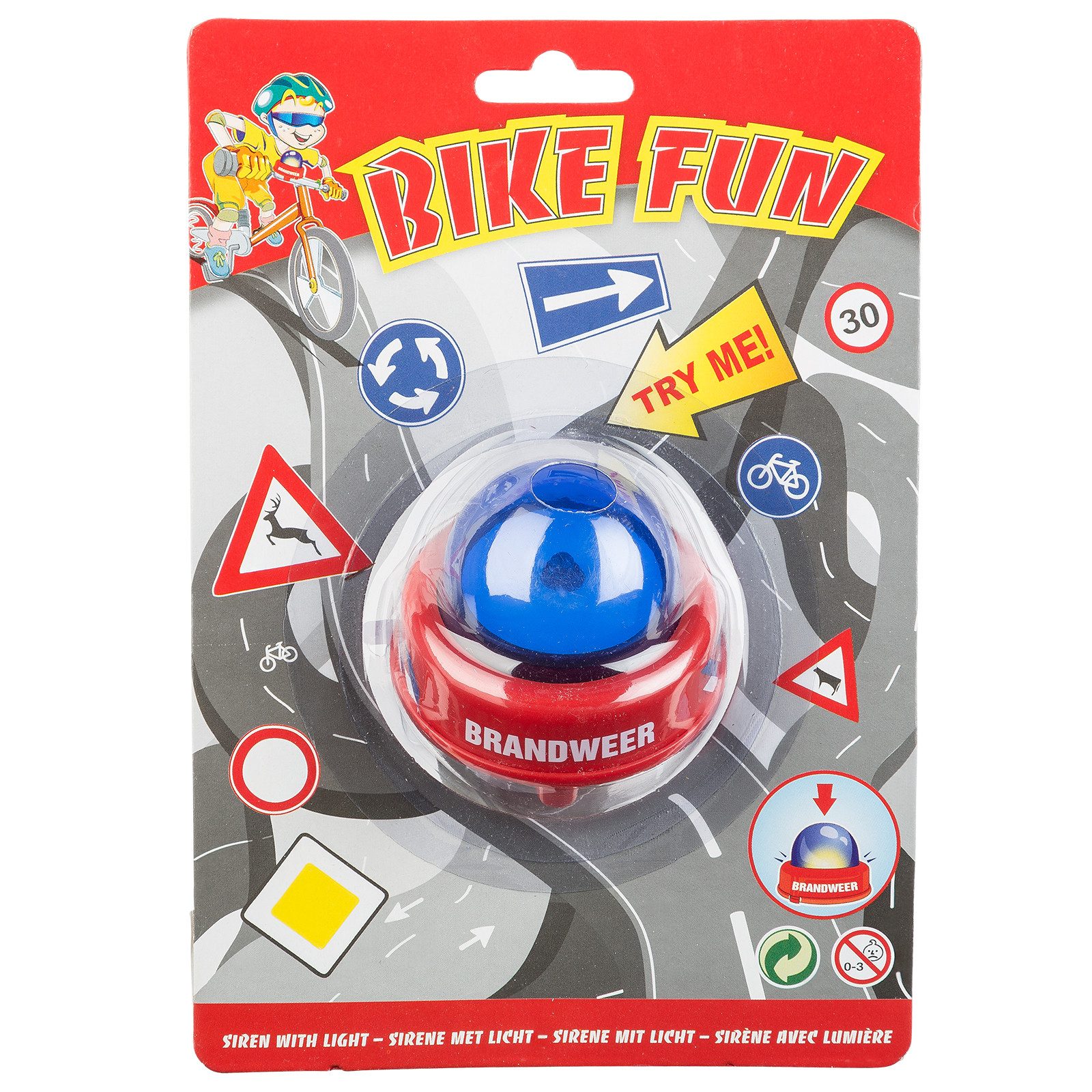 Smart-Planet Fahrradklingel Feuerwehr Fahrradklingel - Spielzeug Fahrradsirene – für Kinder